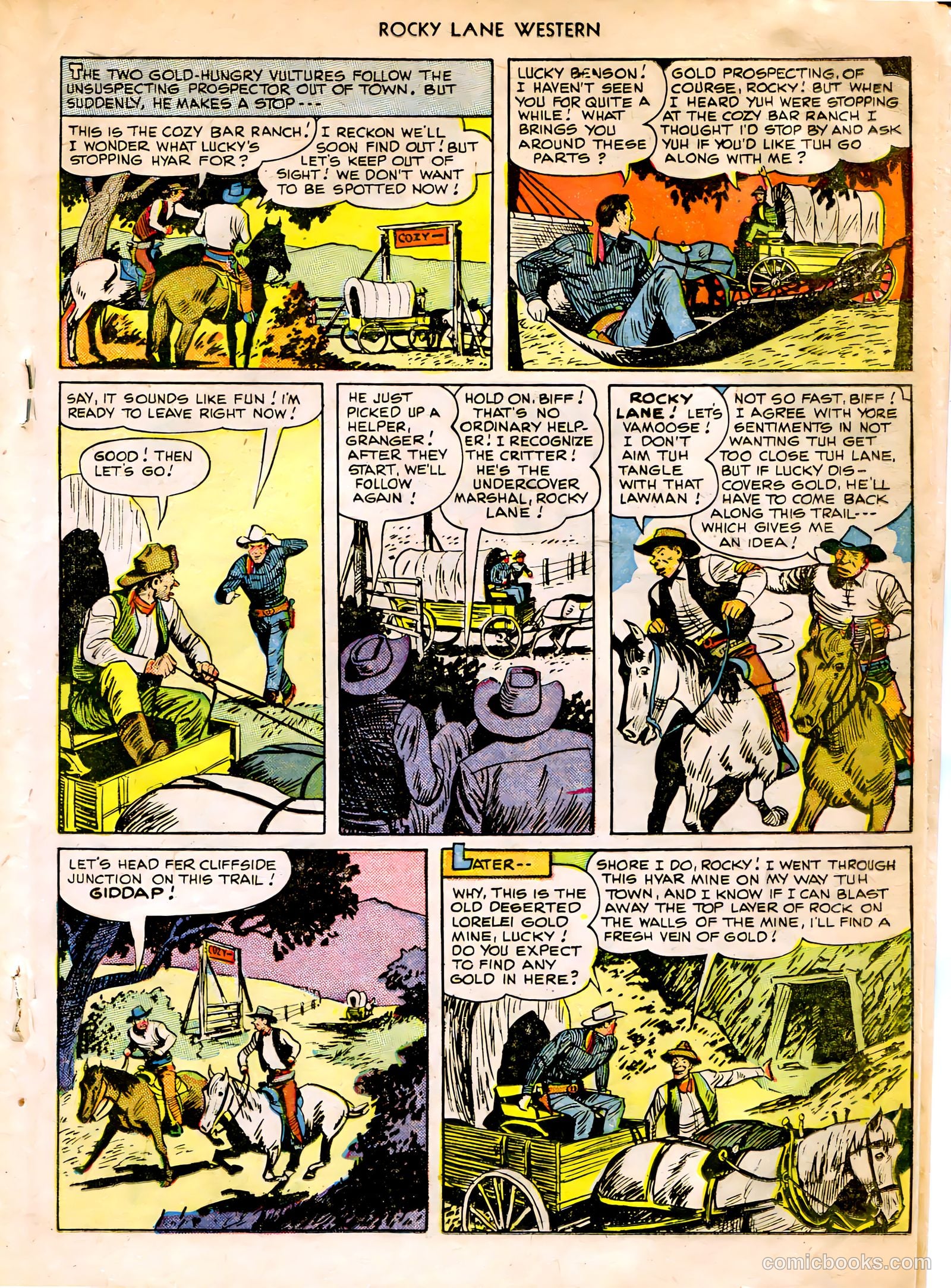 Rocky Lane Western #12 (1950) — page 27 of 52