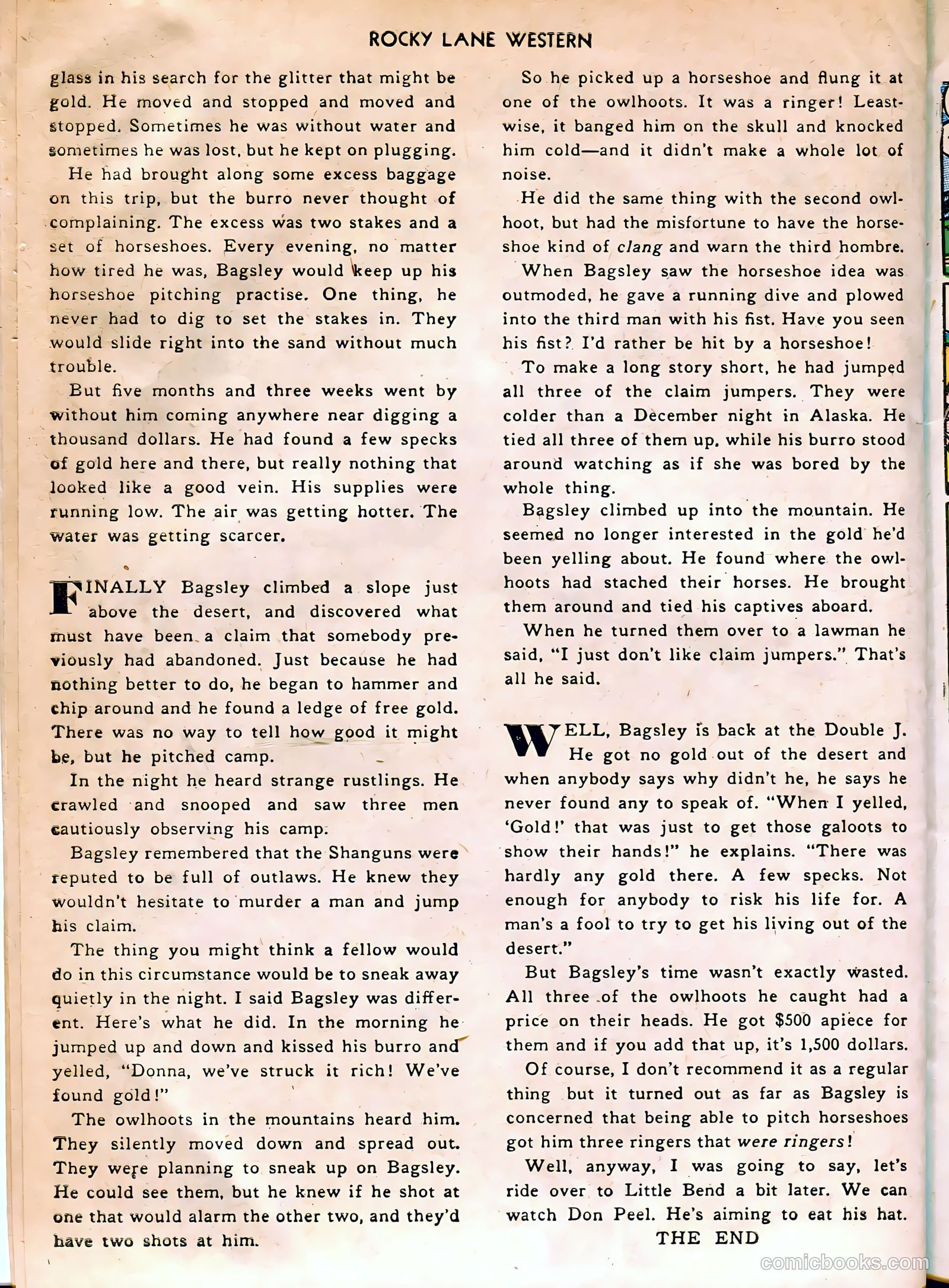 Rocky Lane Western #12 (1950) — page 34 of 52