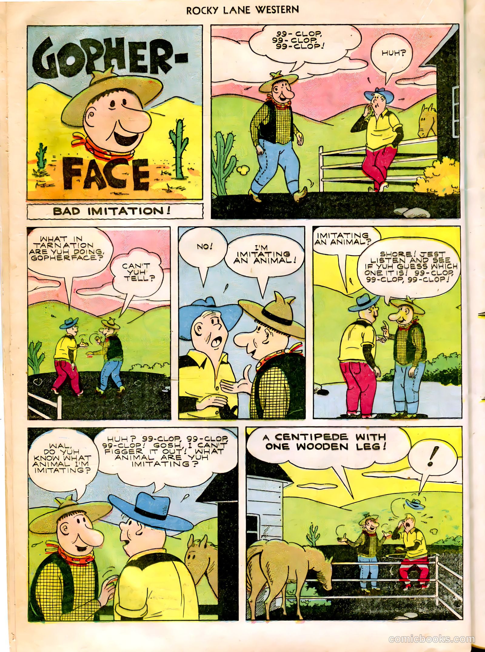 Rocky Lane Western #12 (1950) — page 36 of 52
