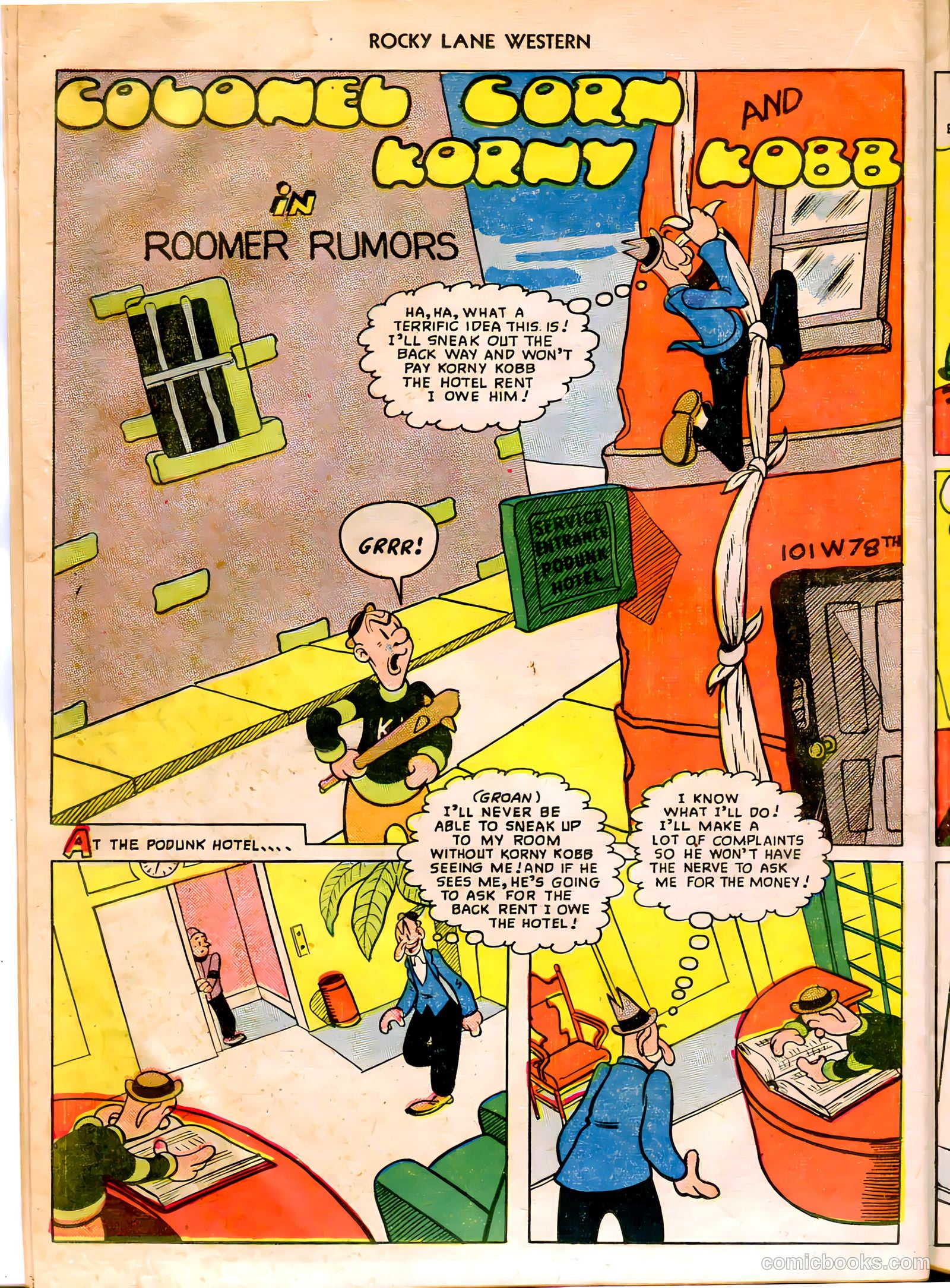 Rocky Lane Western #12 (1950) — page 38 of 52
