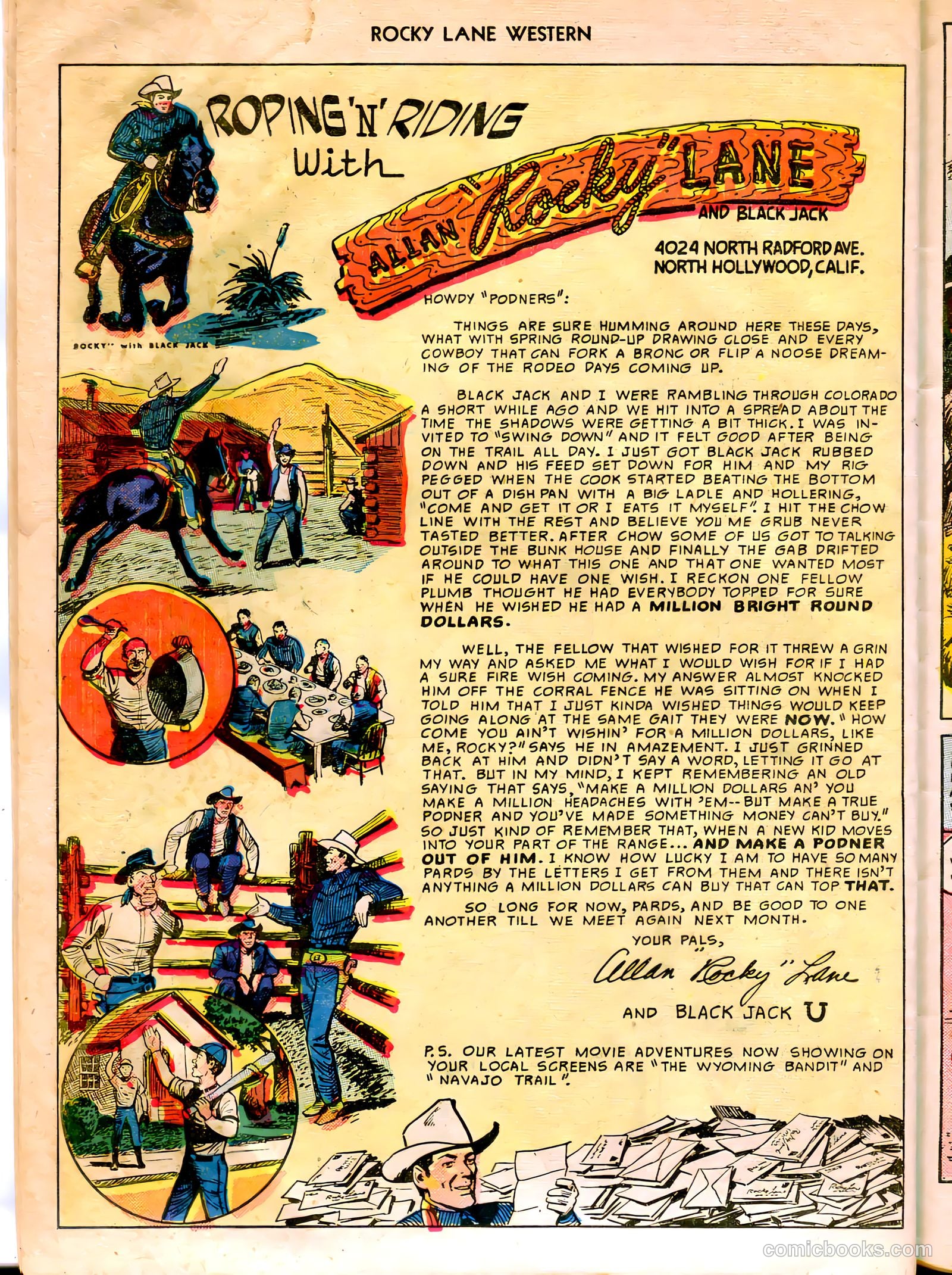 Rocky Lane Western #12 (1950) — page 42 of 52