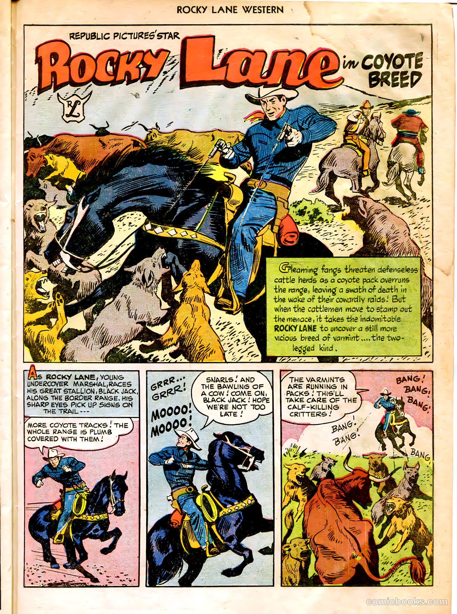 Rocky Lane Western #12 (1950) — page 43 of 52