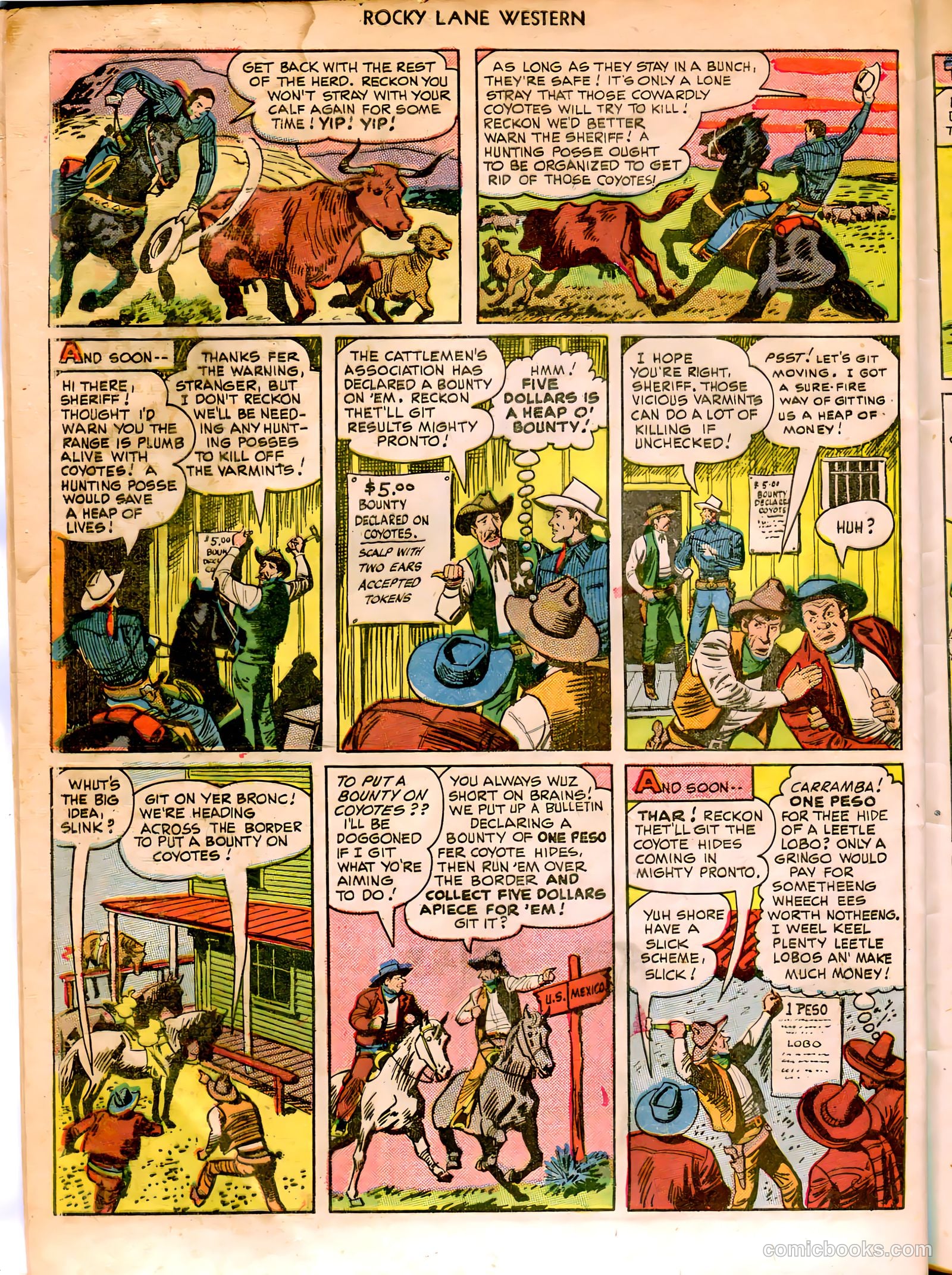 Rocky Lane Western #12 (1950) — page 44 of 52