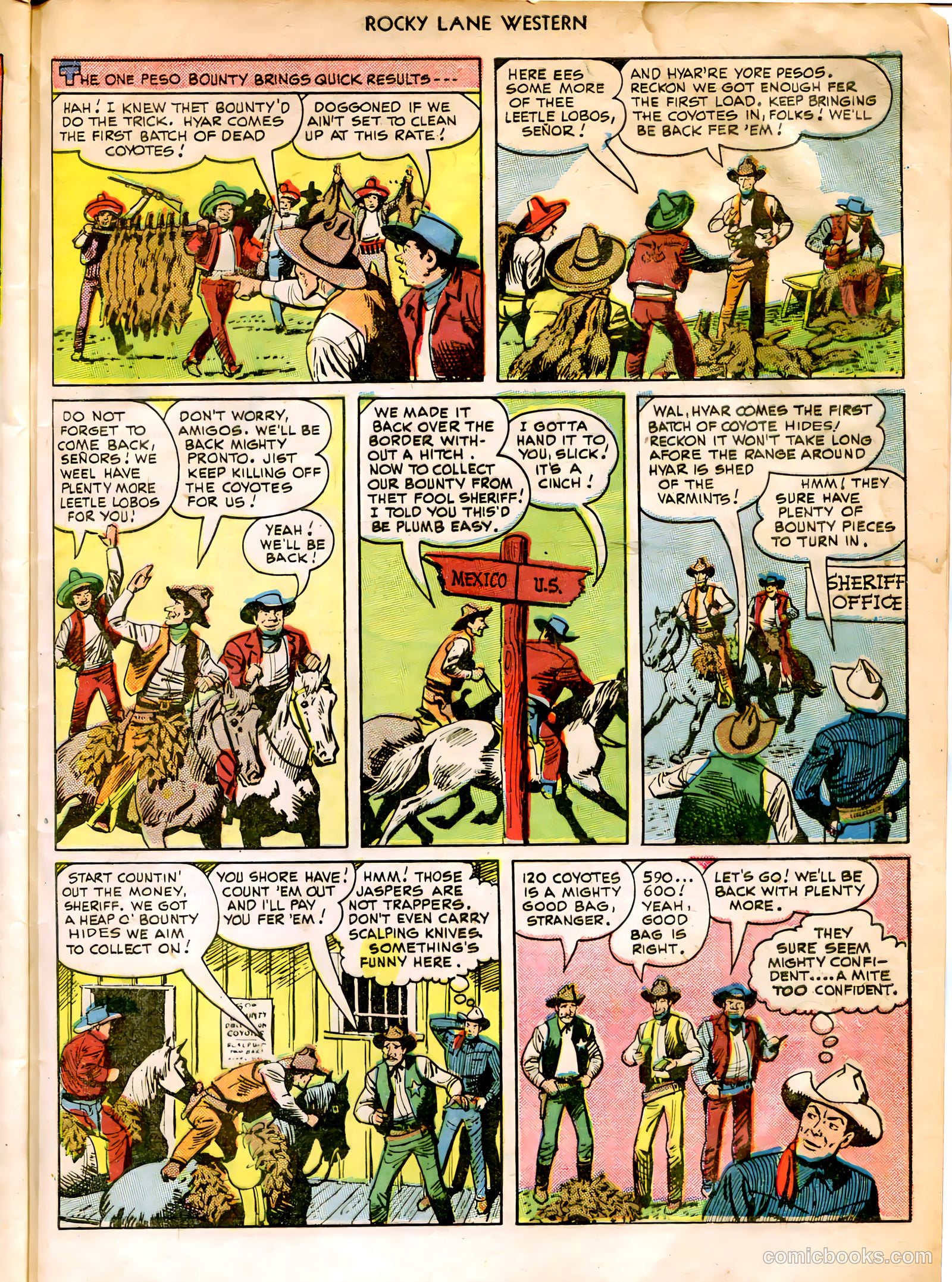 Rocky Lane Western #12 (1950) — page 45 of 52