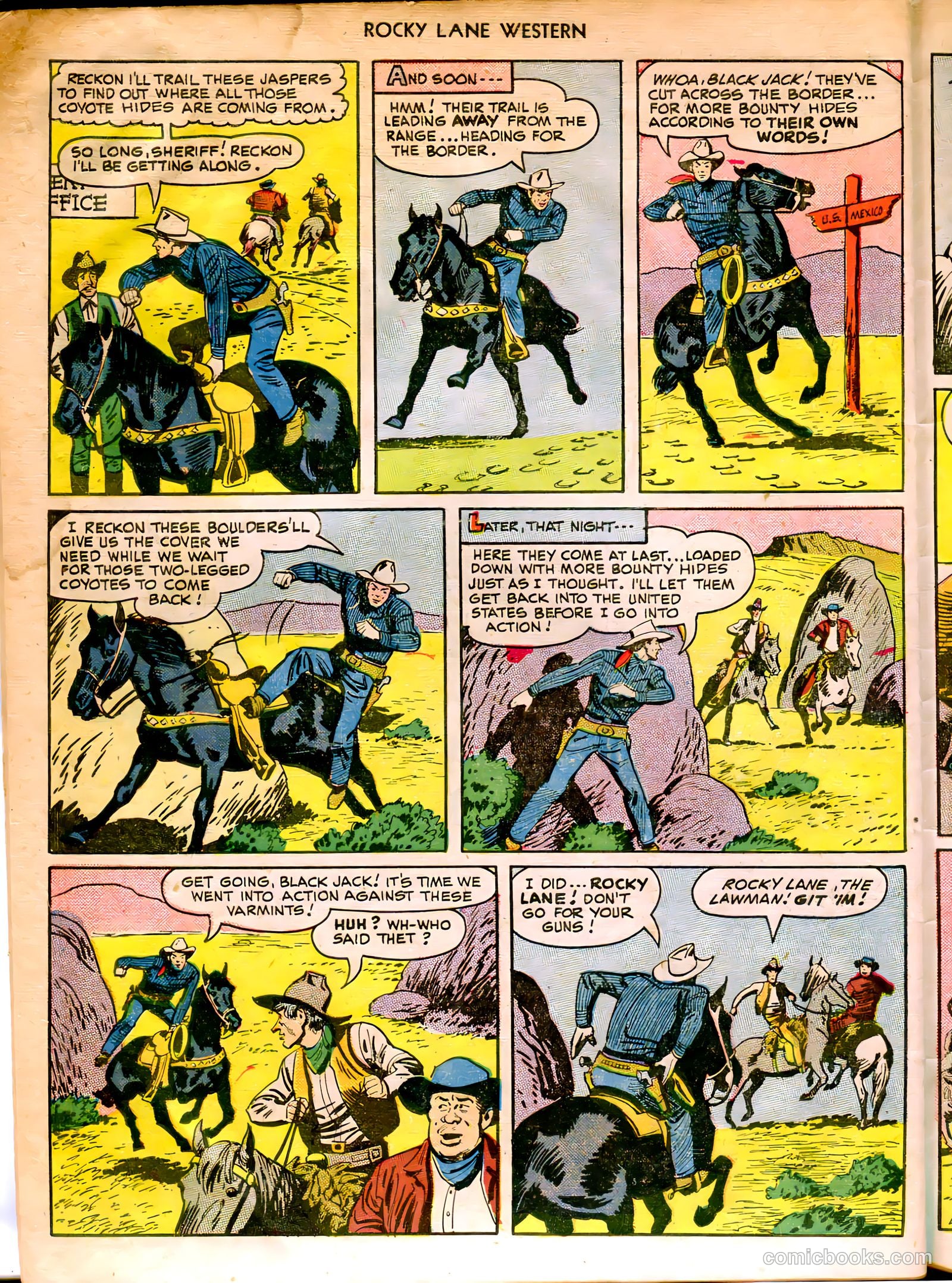 Rocky Lane Western #12 (1950) — page 46 of 52