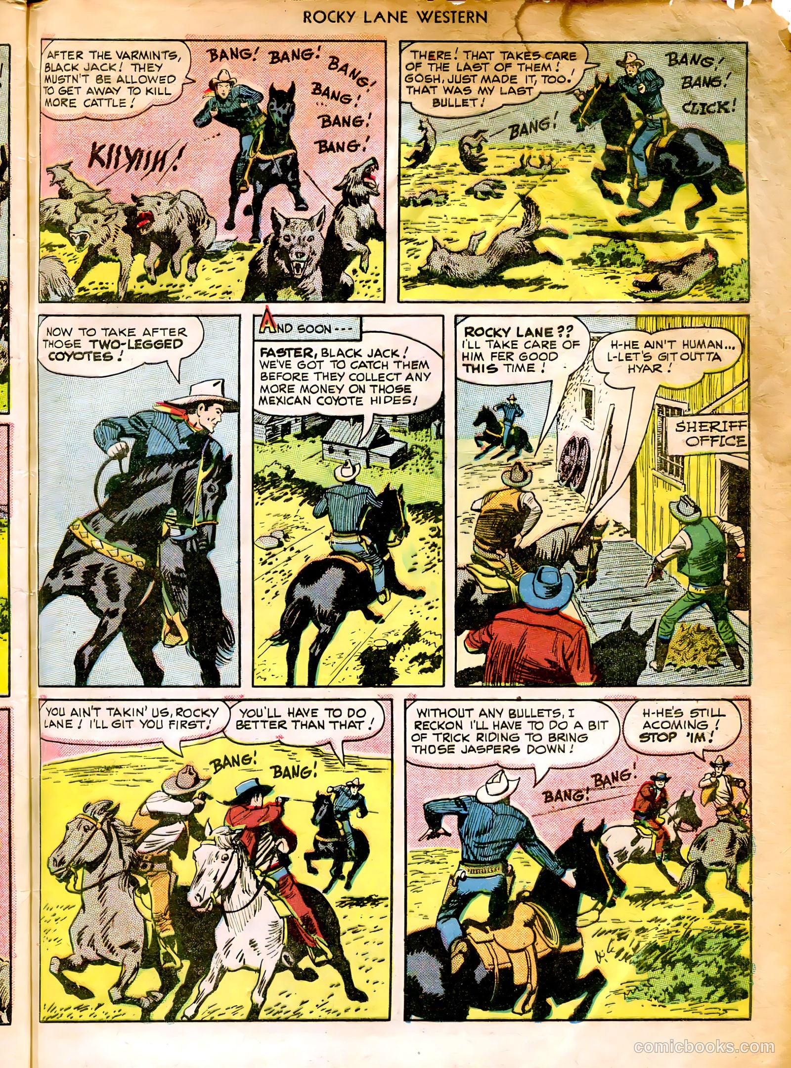 Rocky Lane Western #12 (1950) — page 49 of 52
