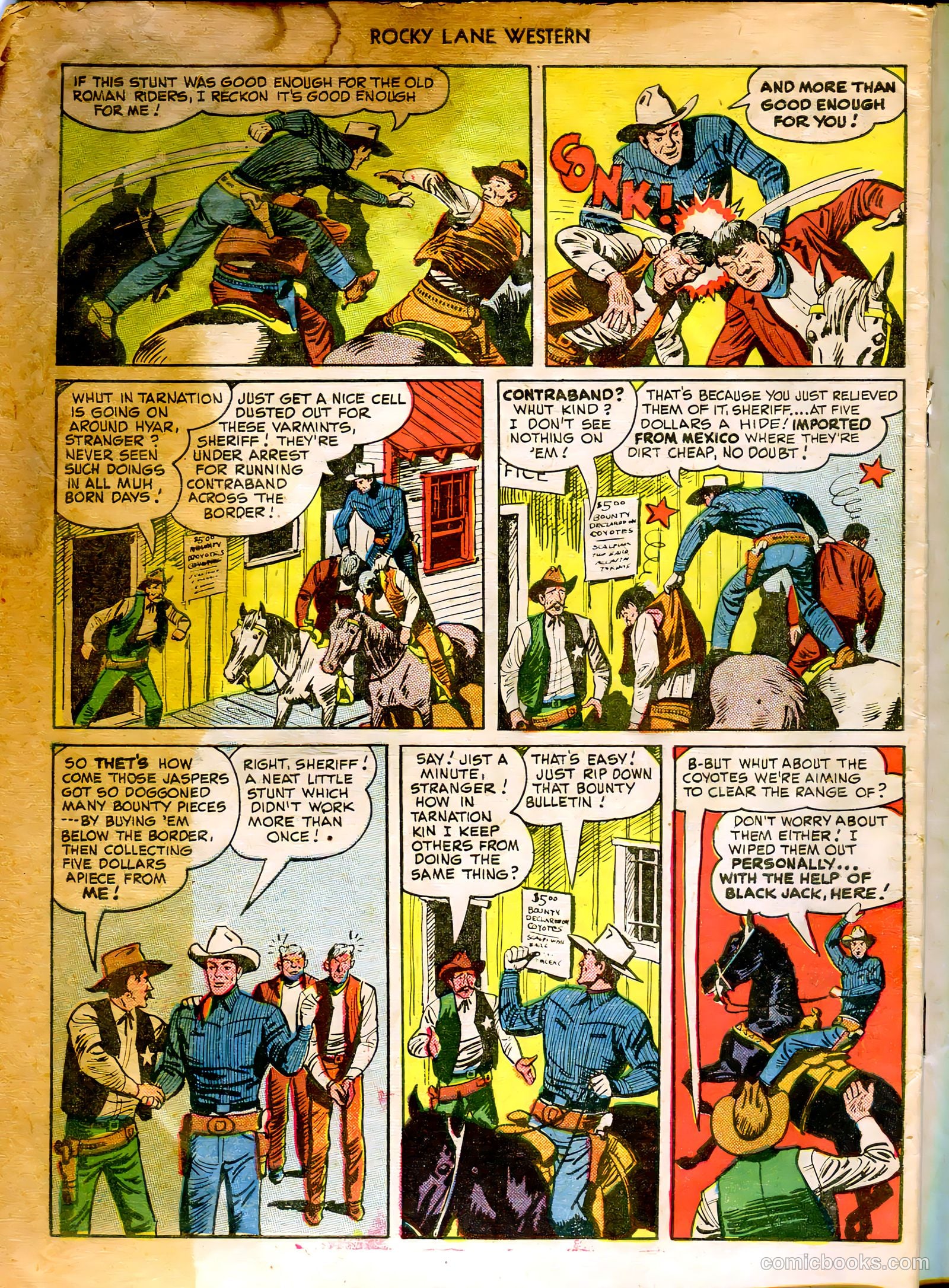 Rocky Lane Western #12 (1950) — page 50 of 52