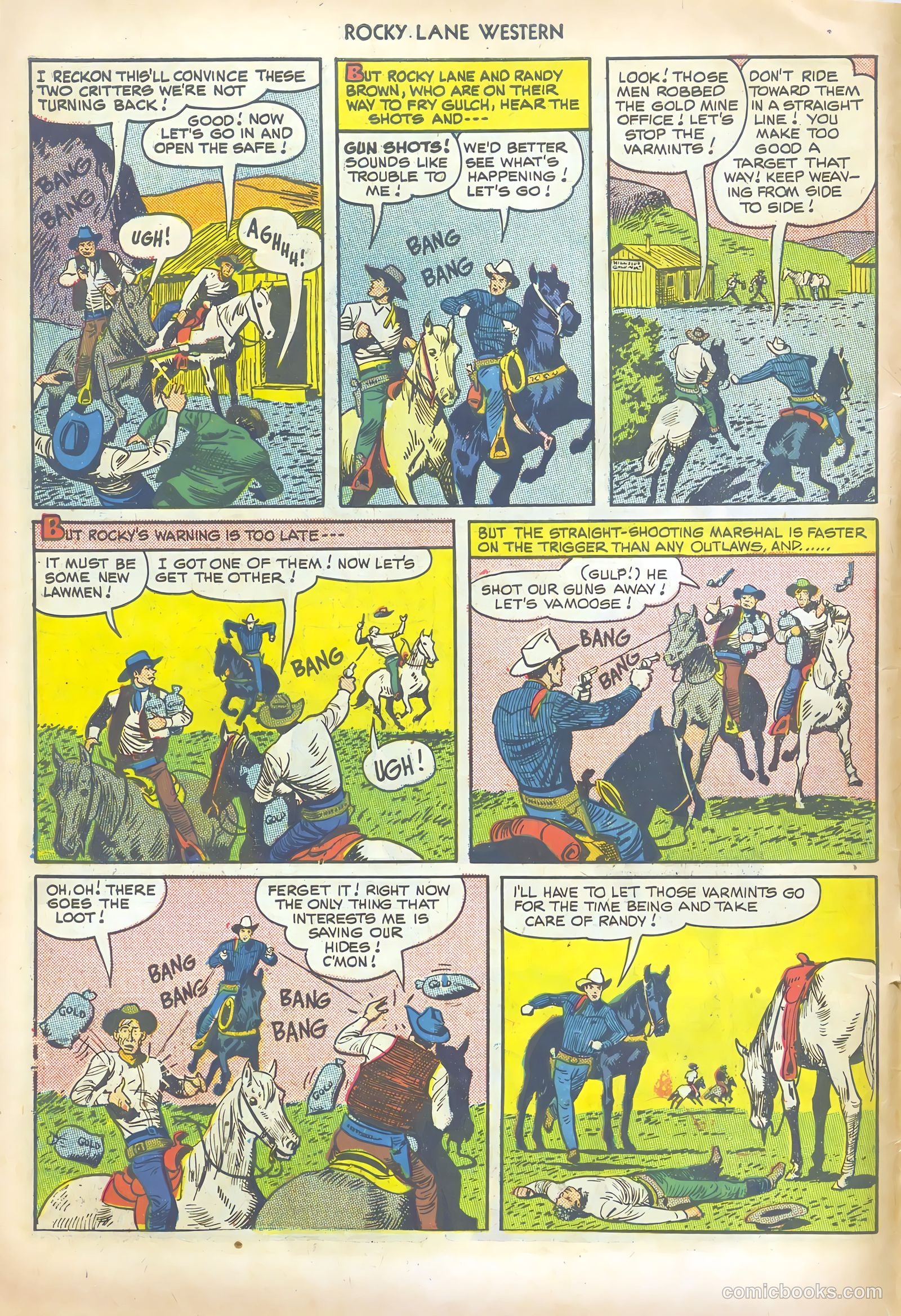Rocky Lane Western #13 (1950) — page 6 of 52