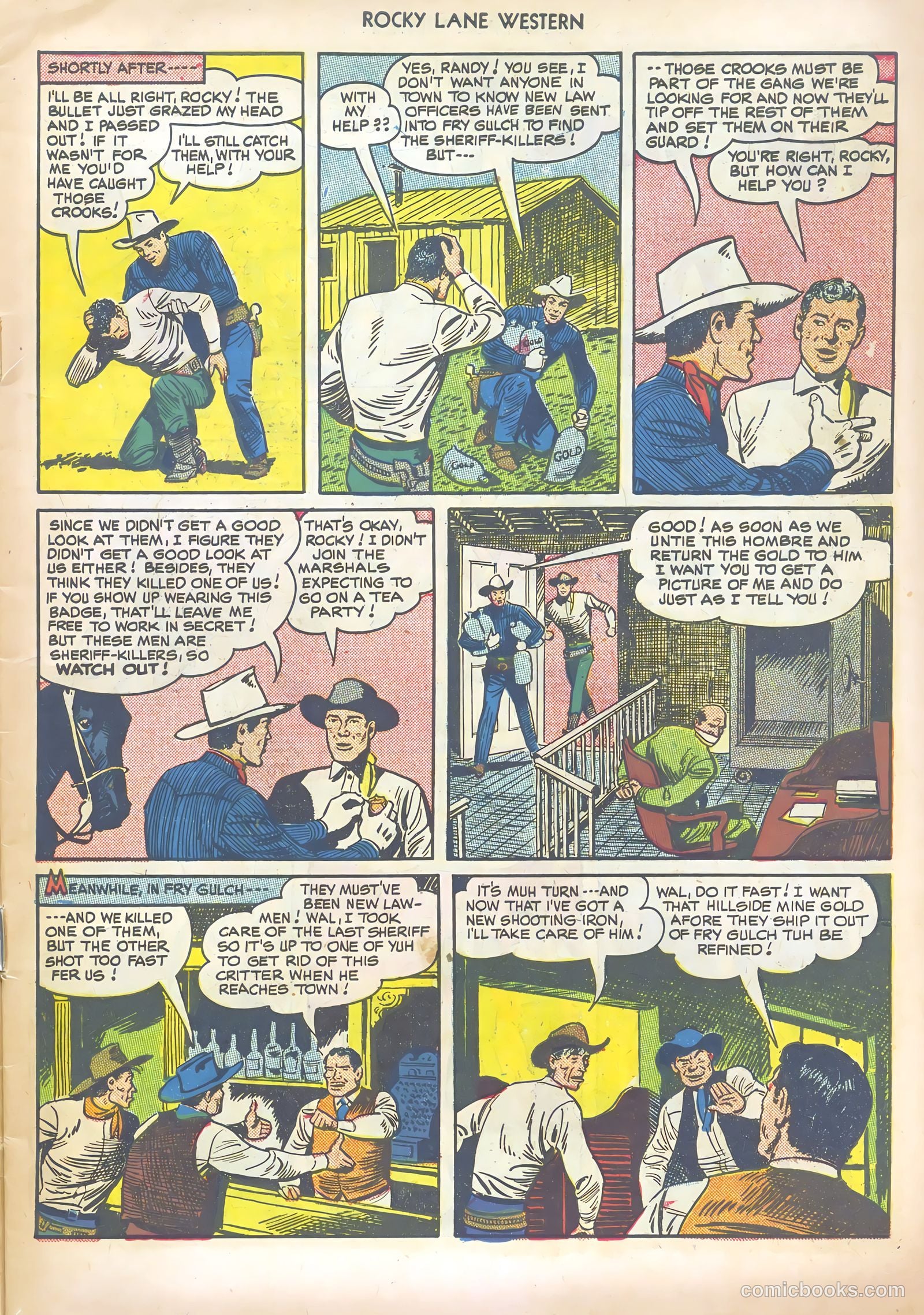Rocky Lane Western #13 (1950) — page 7 of 52