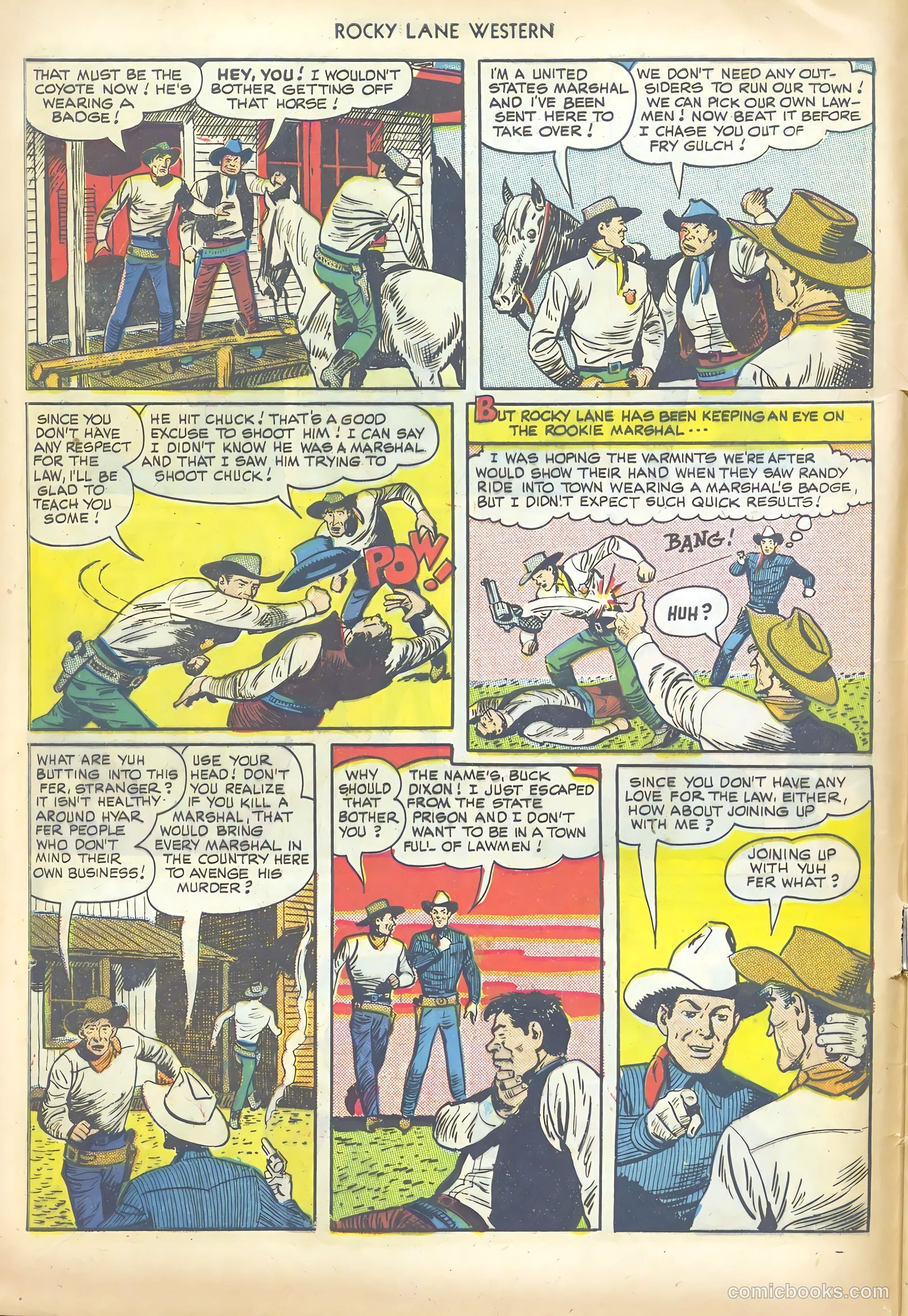 Rocky Lane Western #13 (1950) — page 8 of 52