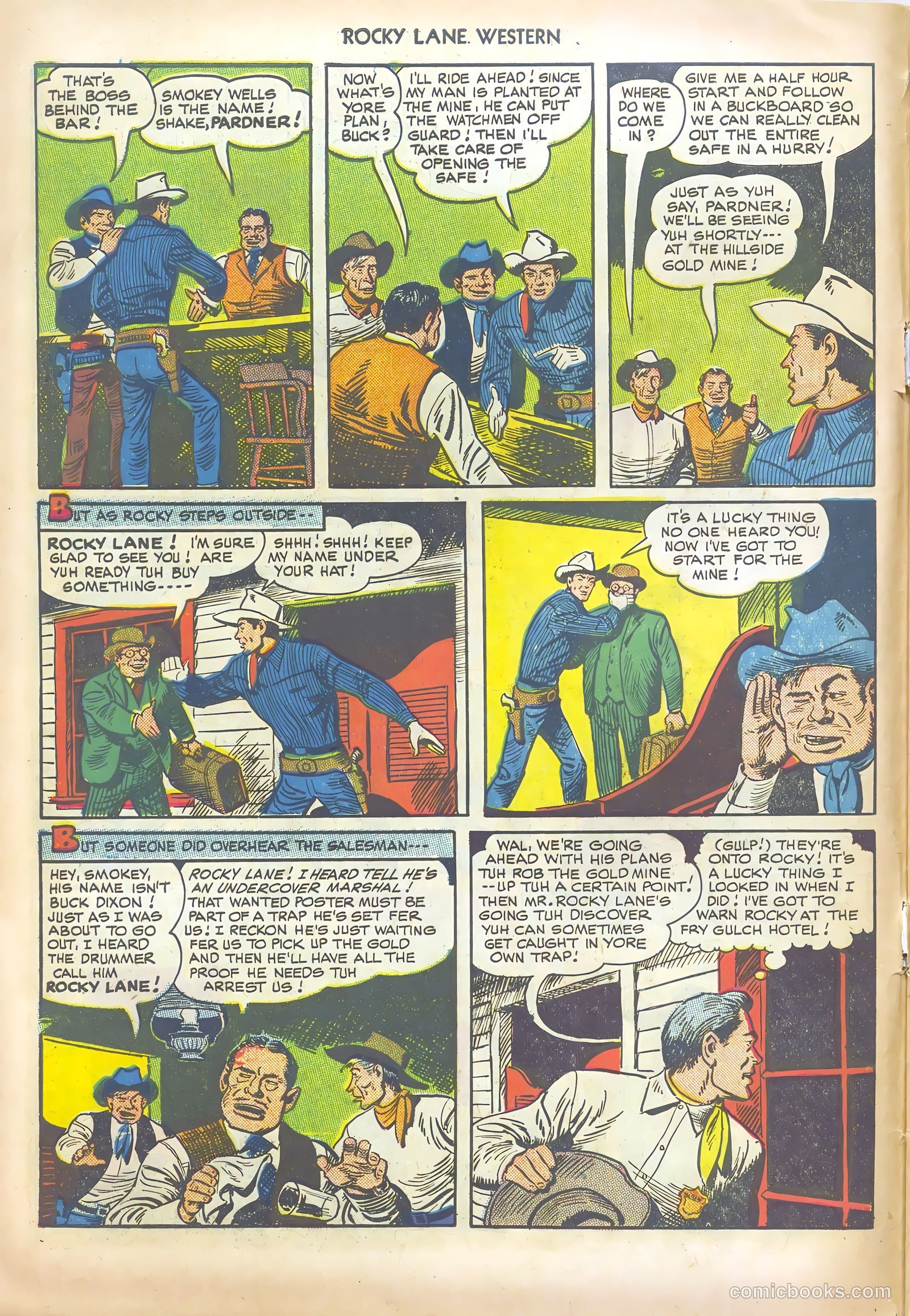 Rocky Lane Western #13 (1950) — page 10 of 52