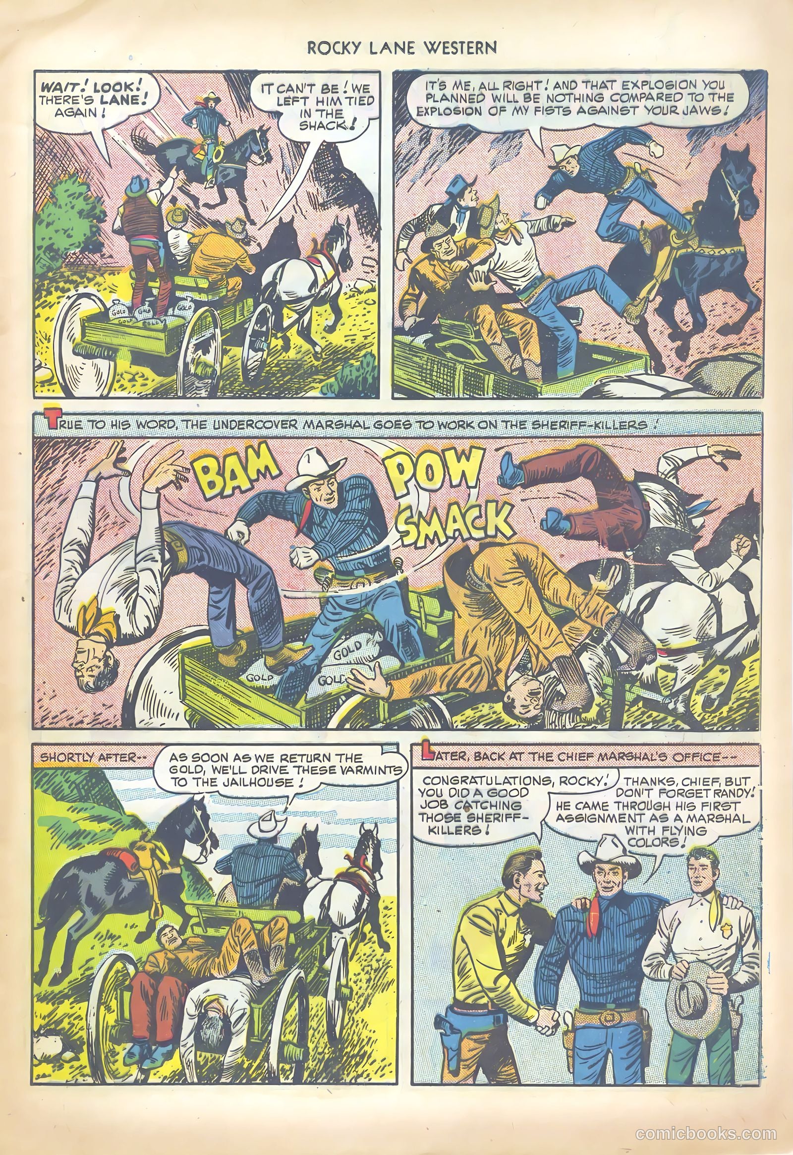 Rocky Lane Western #13 (1950) — page 13 of 52