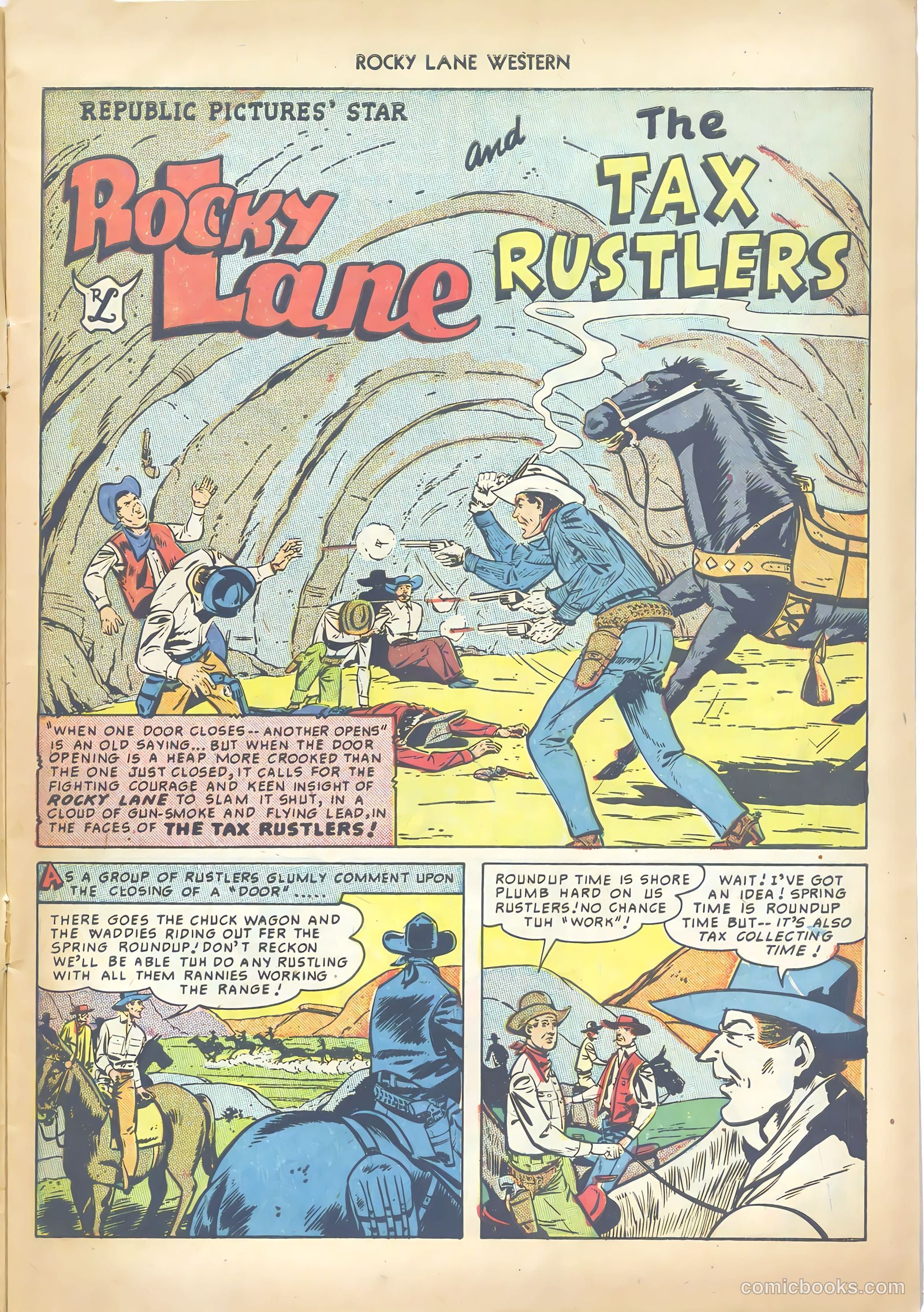 Rocky Lane Western #13 (1950) — page 19 of 52