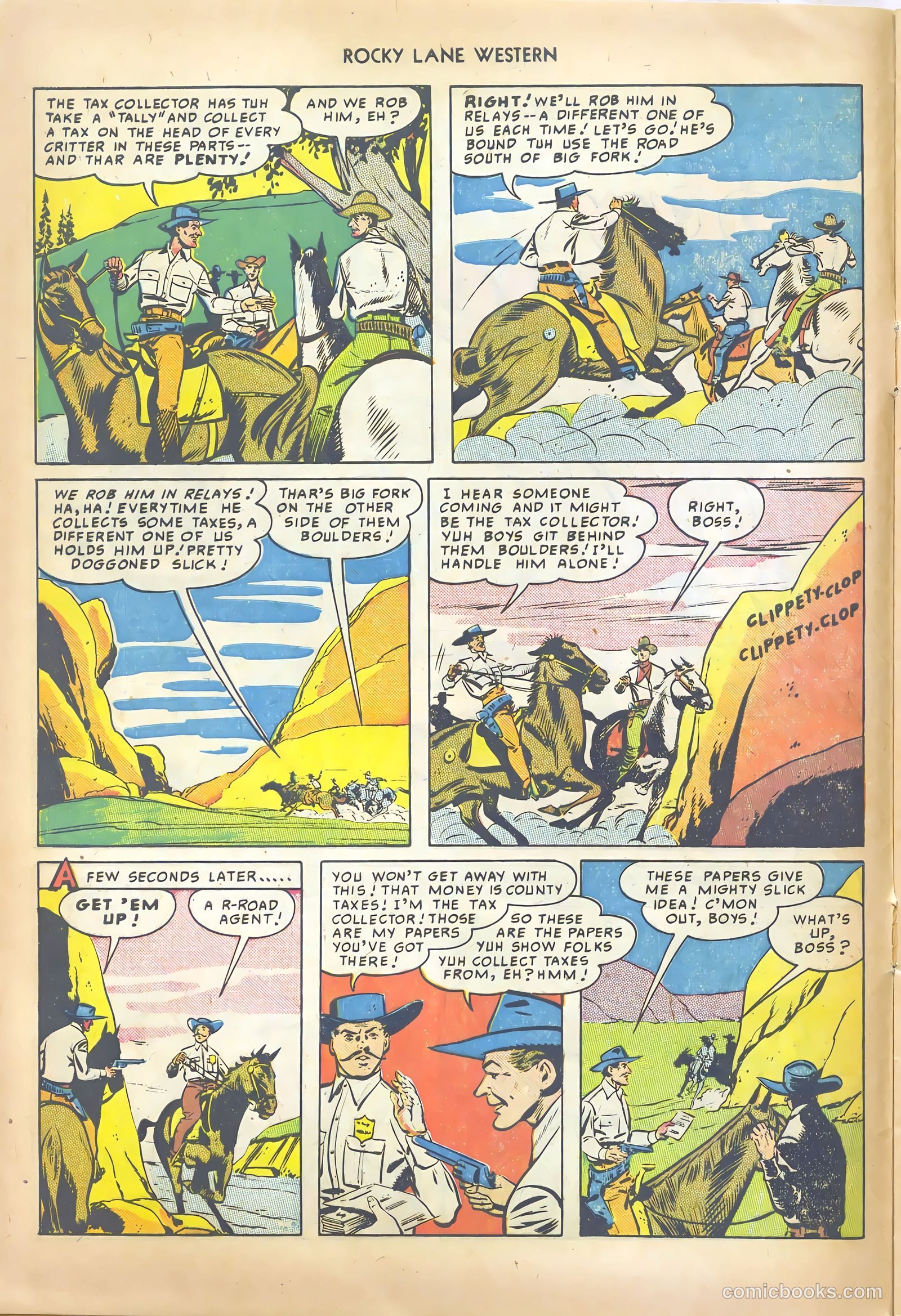 Rocky Lane Western #13 (1950) — page 20 of 52