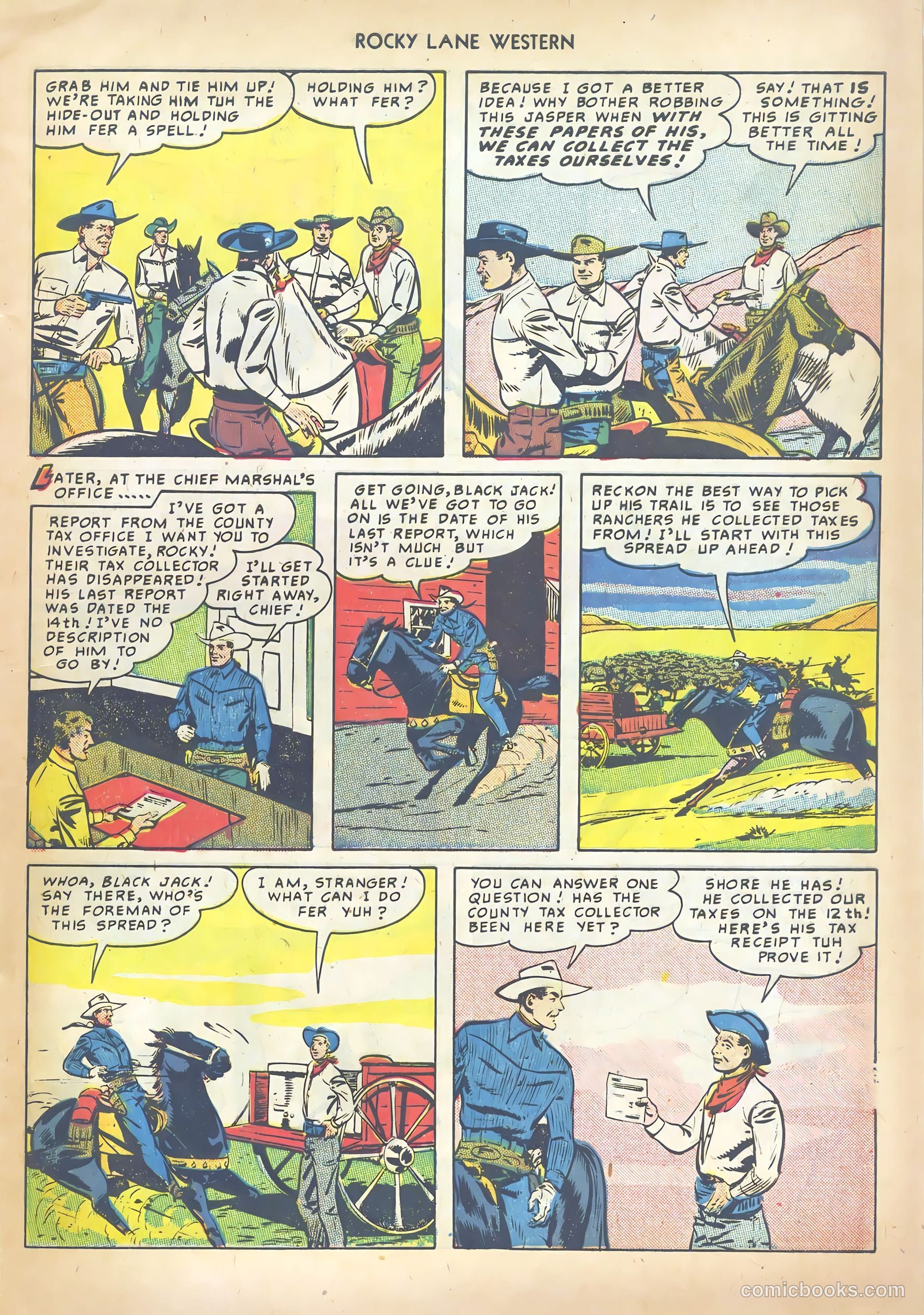 Rocky Lane Western #13 (1950) — page 21 of 52