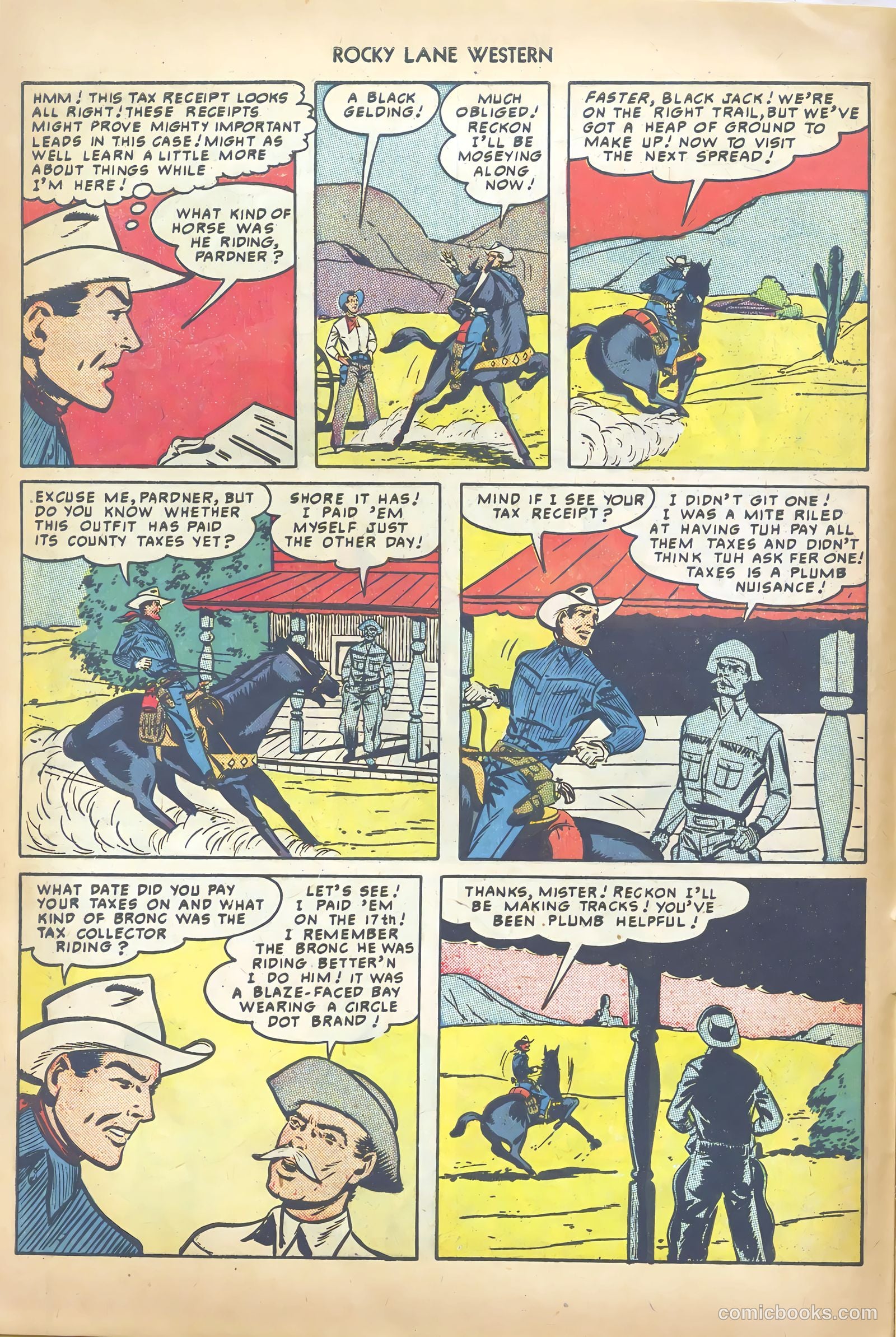 Rocky Lane Western #13 (1950) — page 22 of 52
