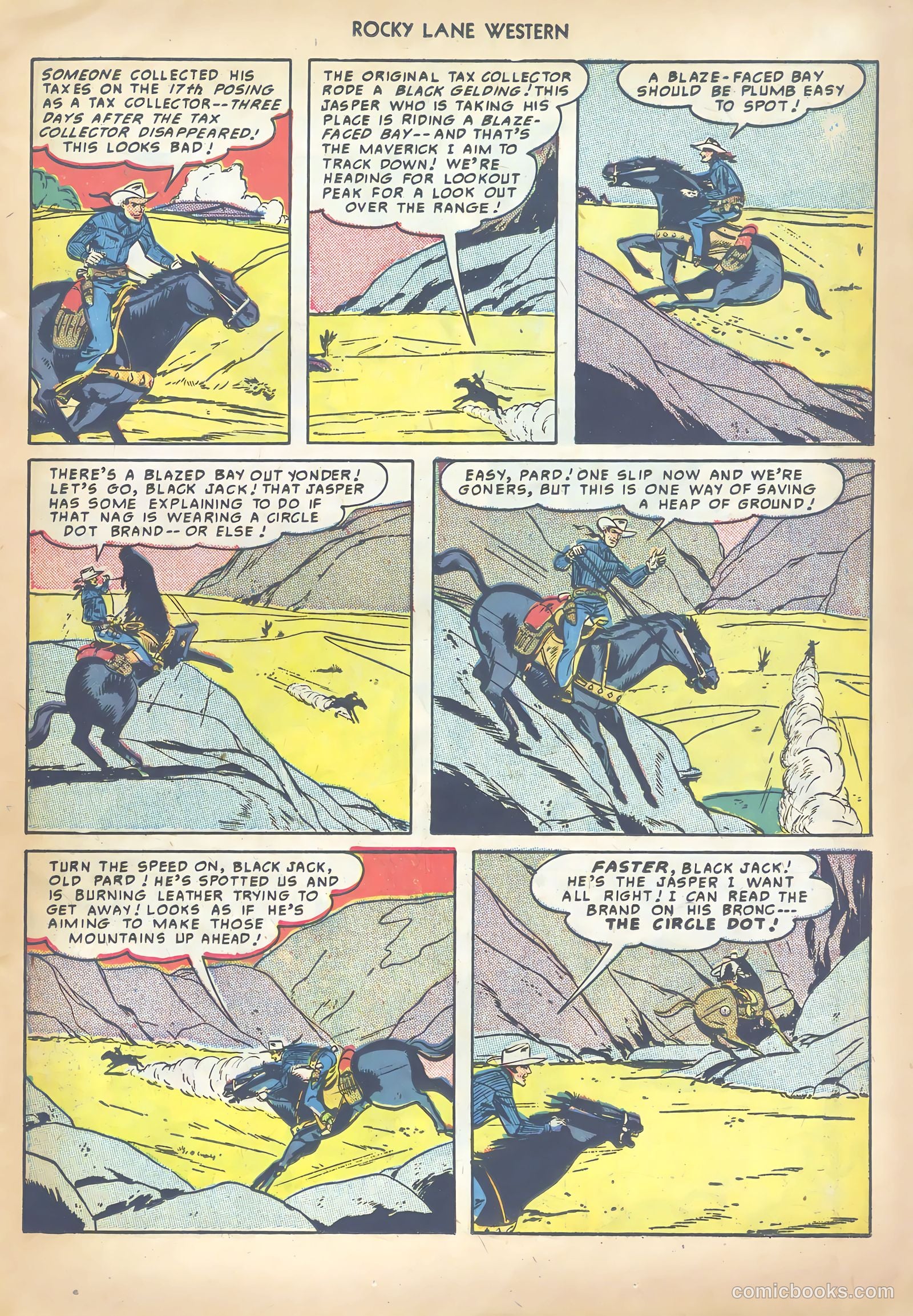 Rocky Lane Western #13 (1950) — page 23 of 52