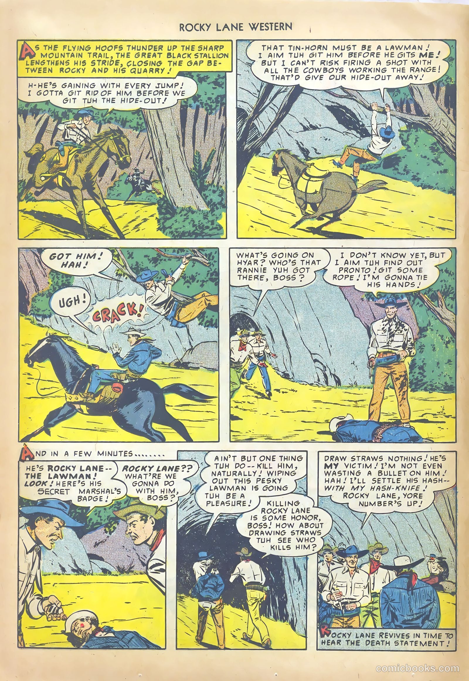 Rocky Lane Western #13 (1950) — page 24 of 52