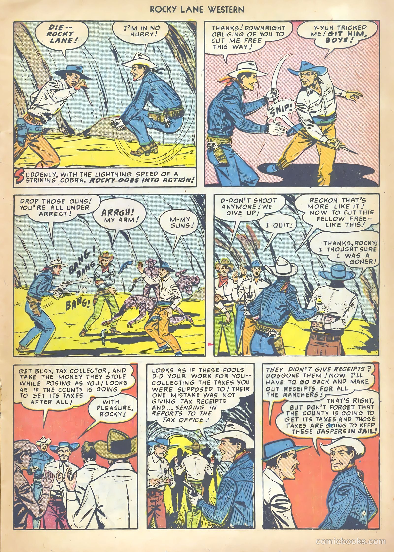Rocky Lane Western #13 (1950) — page 25 of 52