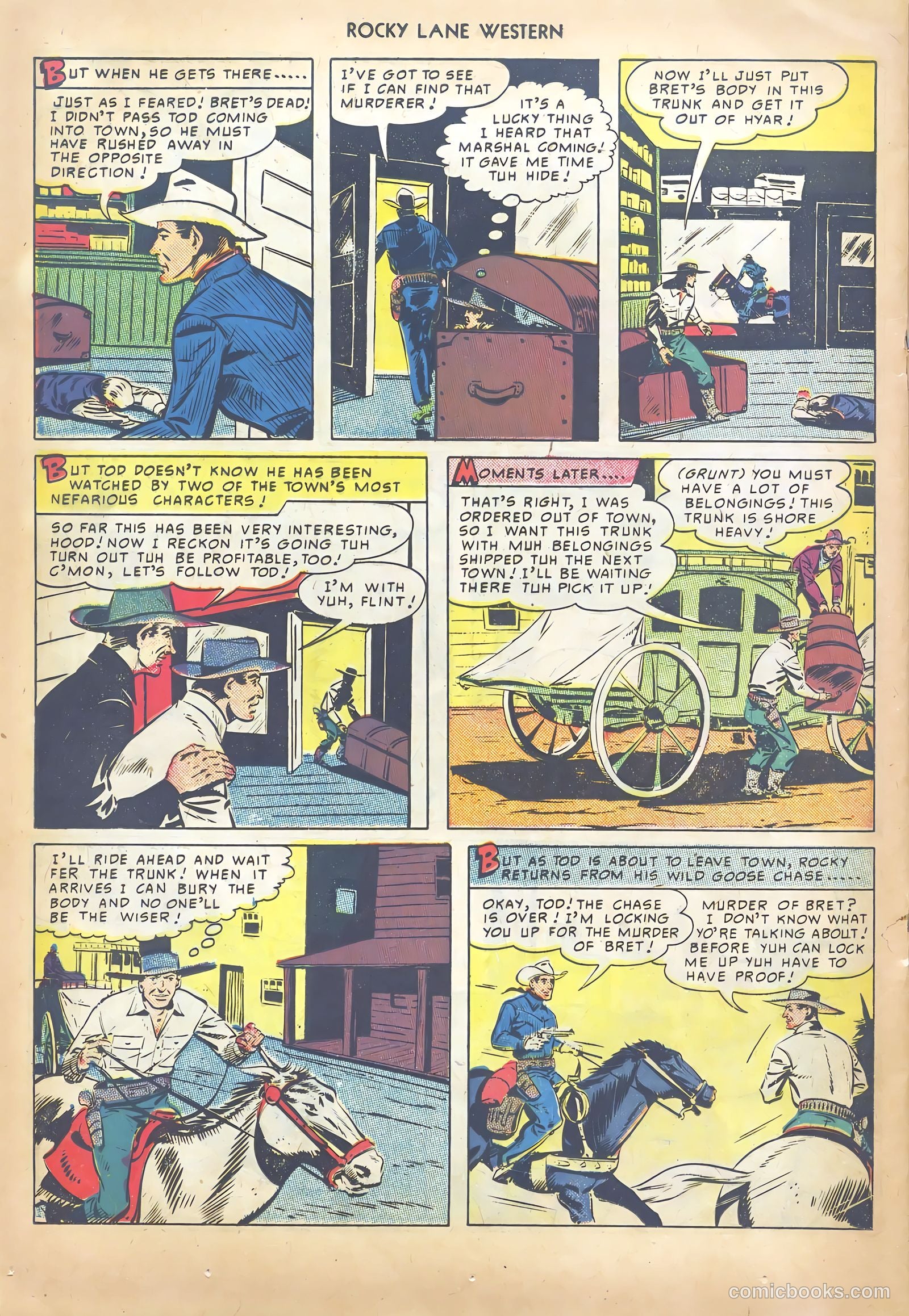 Rocky Lane Western #13 (1950) — page 28 of 52
