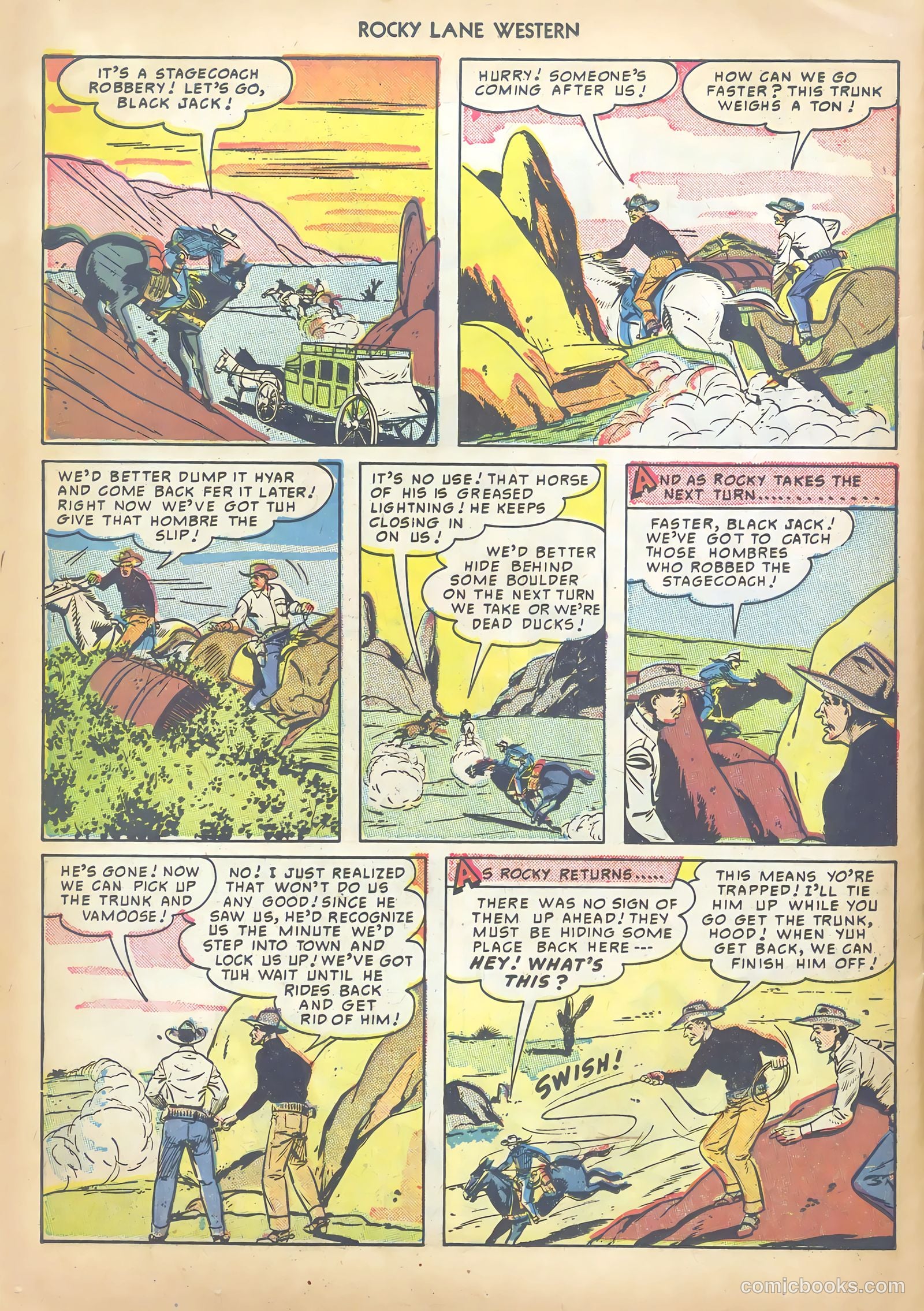 Rocky Lane Western #13 (1950) — page 30 of 52