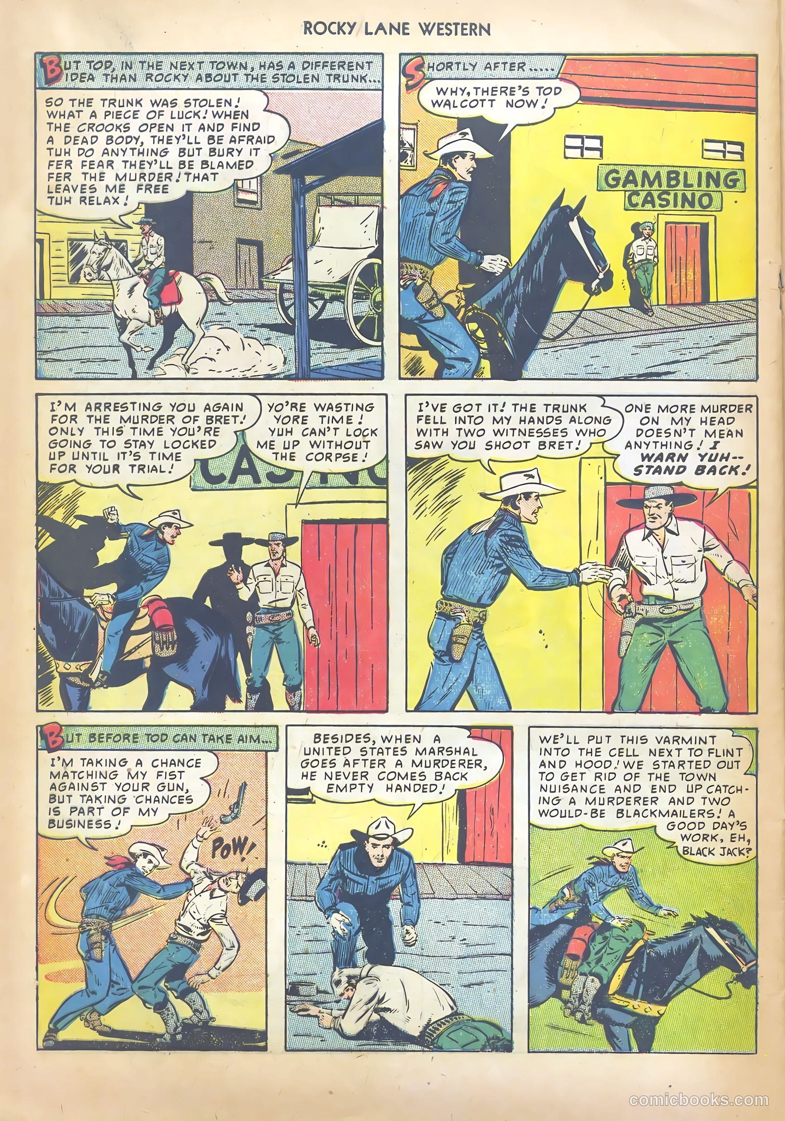 Rocky Lane Western #13 (1950) — page 32 of 52