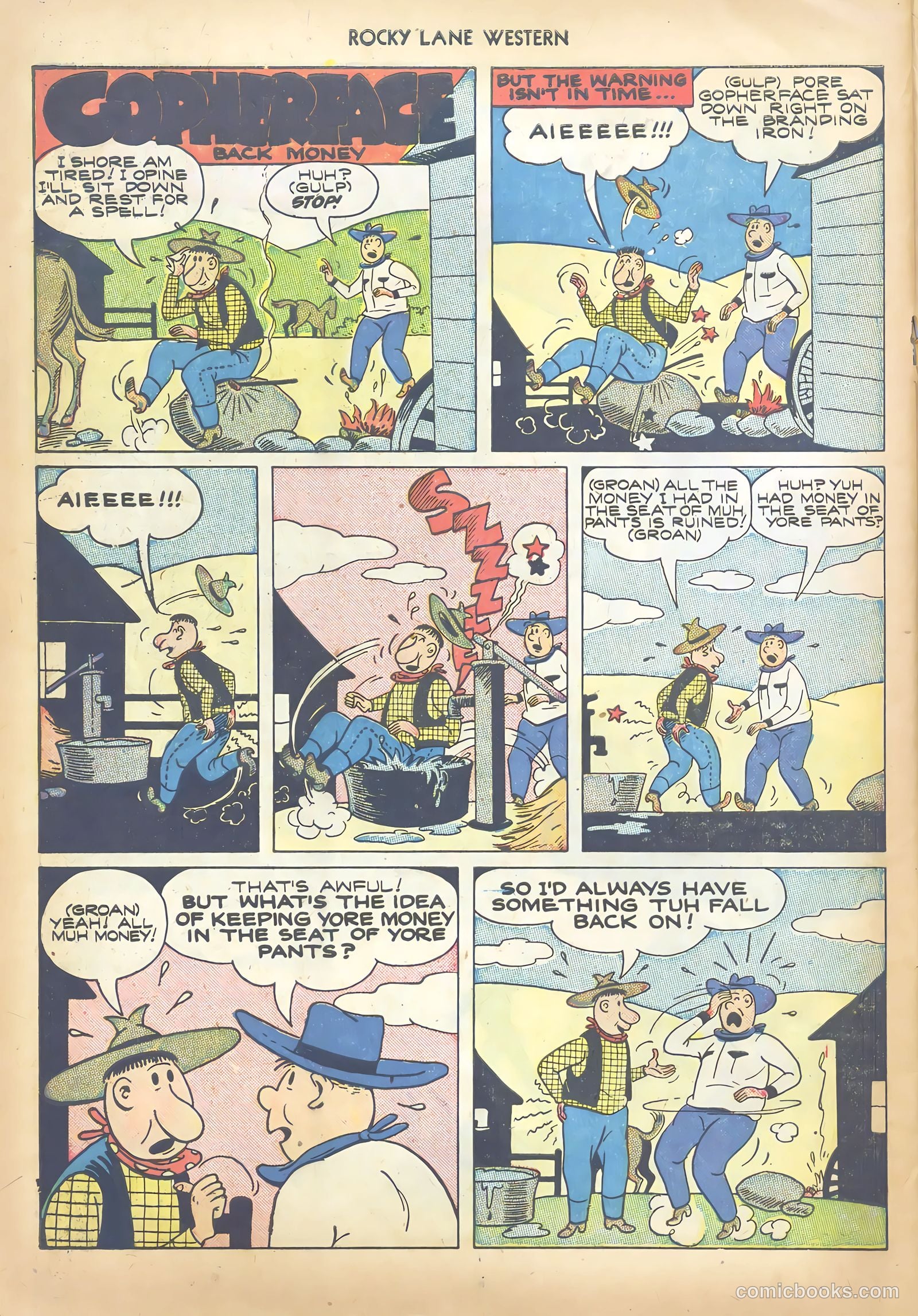 Rocky Lane Western #13 (1950) — page 34 of 52