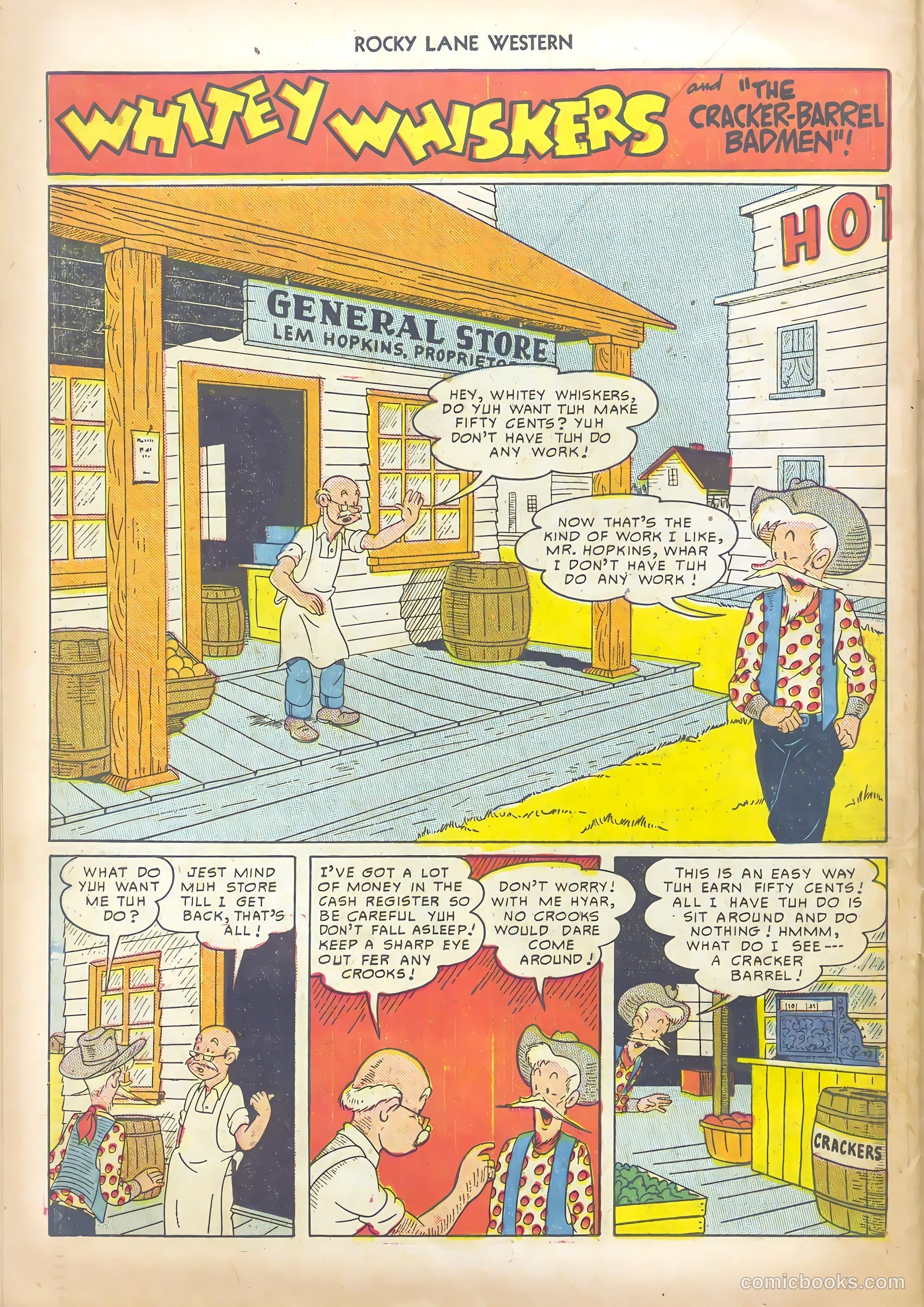 Rocky Lane Western #13 (1950) — page 38 of 52