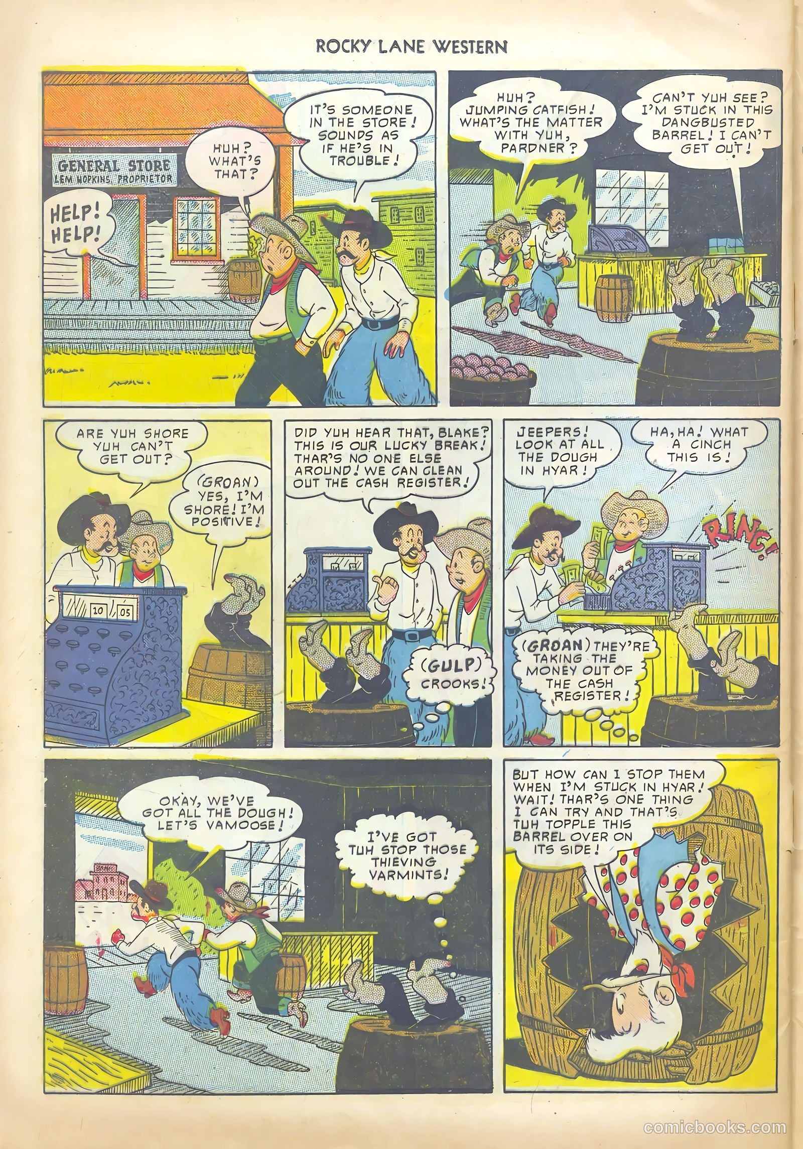 Rocky Lane Western #13 (1950) — page 40 of 52