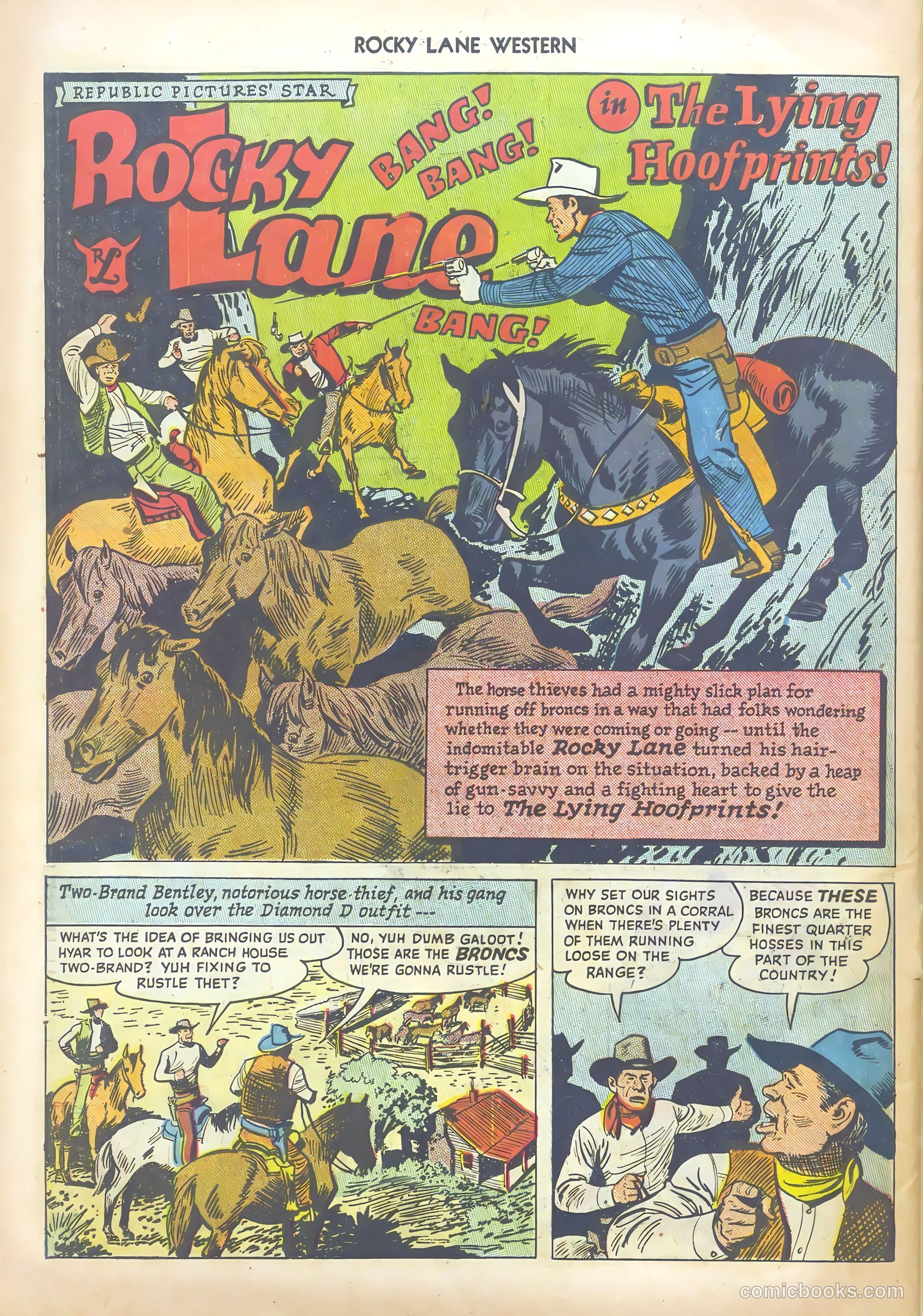 Rocky Lane Western #13 (1950) — page 42 of 52