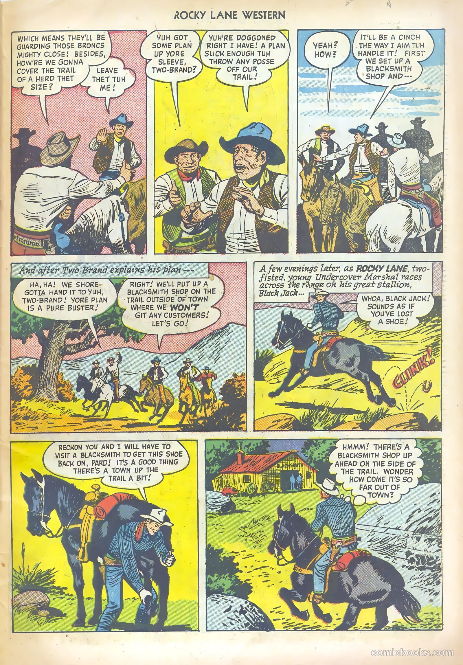 Rocky Lane Western #13 (1950) — page 43 of 52