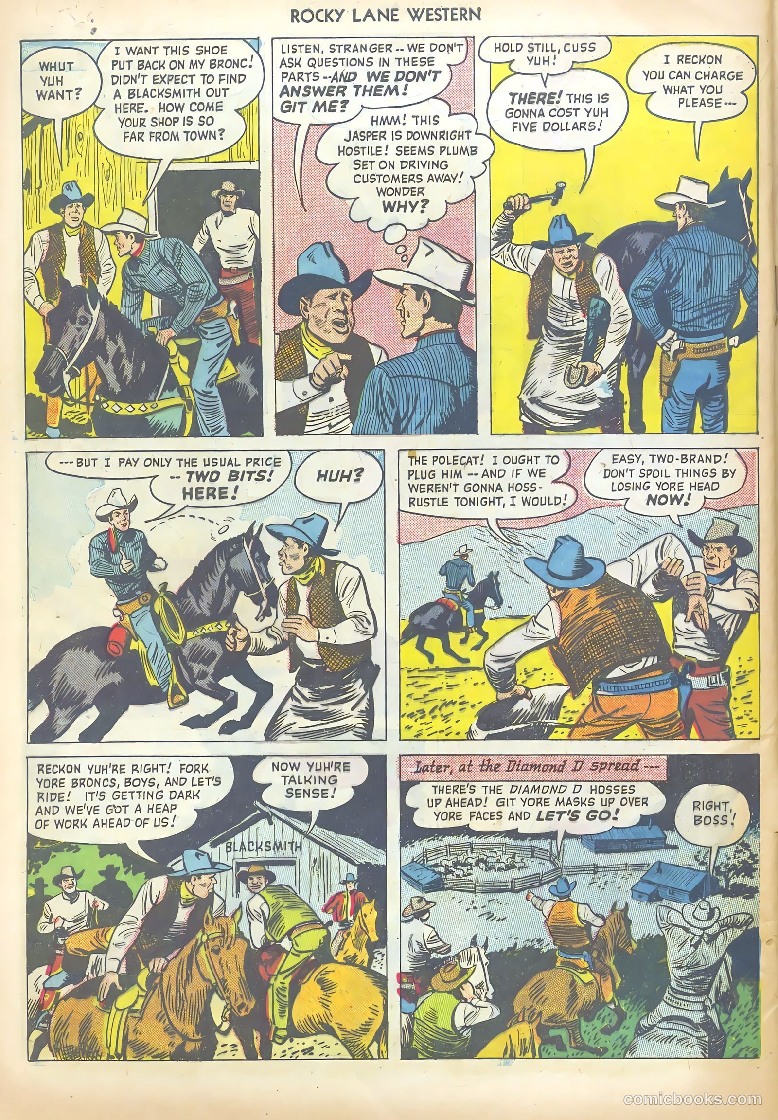 Rocky Lane Western #13 (1950) — page 44 of 52