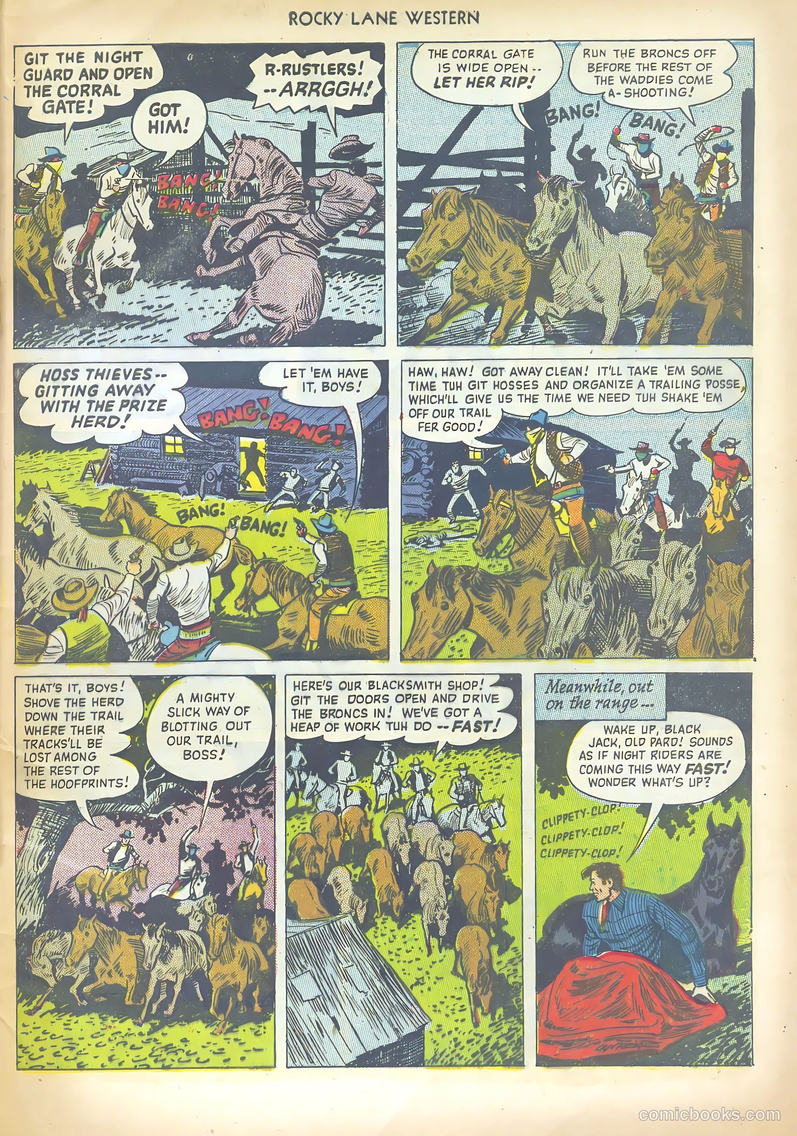 Rocky Lane Western #13 (1950) — page 45 of 52