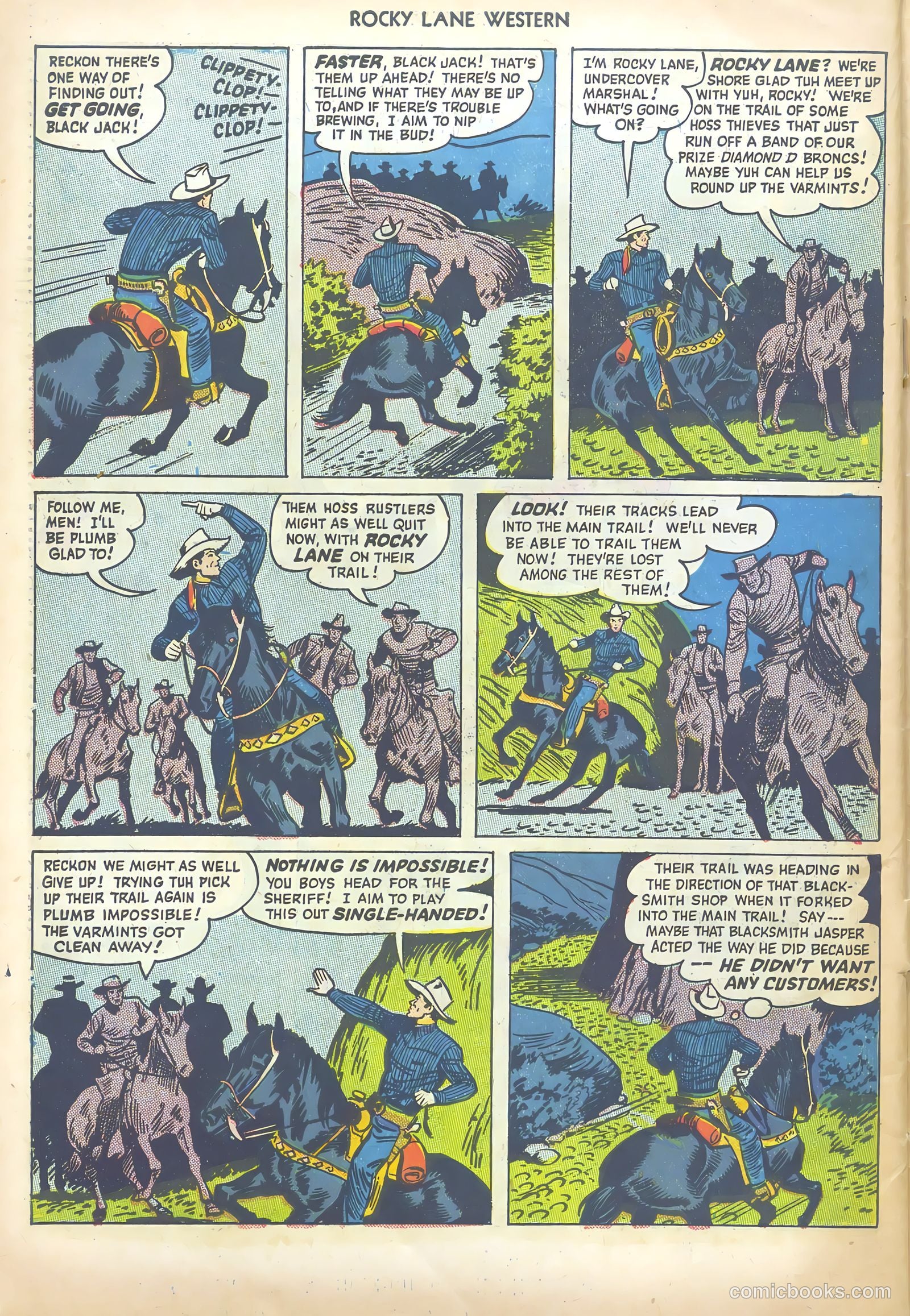 Rocky Lane Western #13 (1950) — page 46 of 52