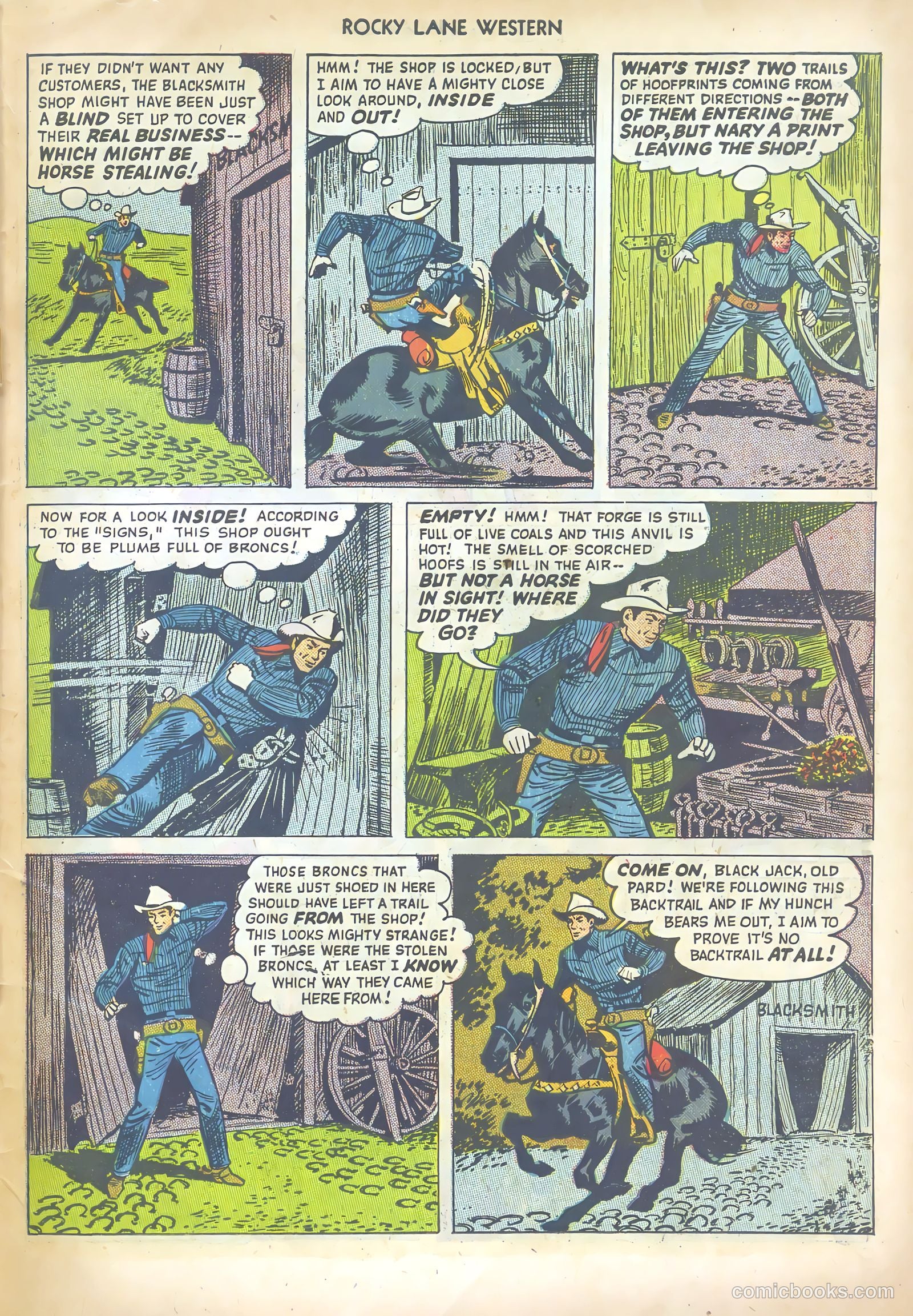 Rocky Lane Western #13 (1950) — page 47 of 52