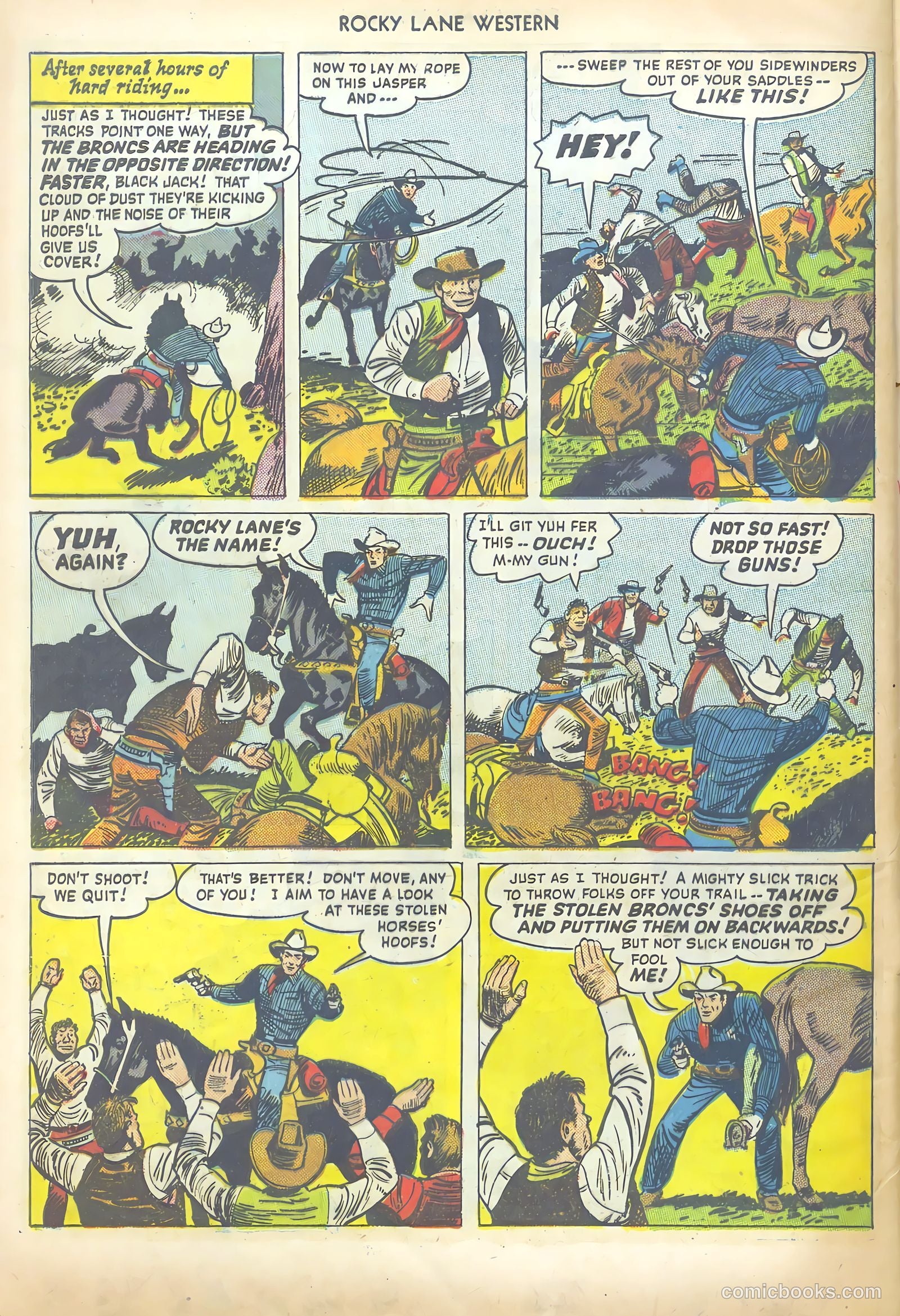 Rocky Lane Western #13 (1950) — page 48 of 52