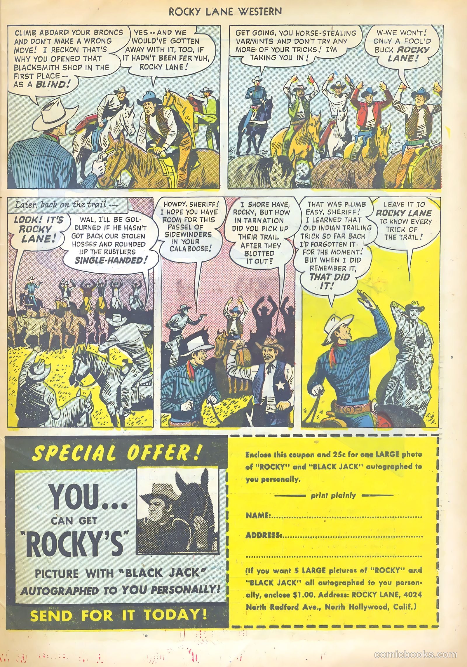 Rocky Lane Western #13 (1950) — page 49 of 52
