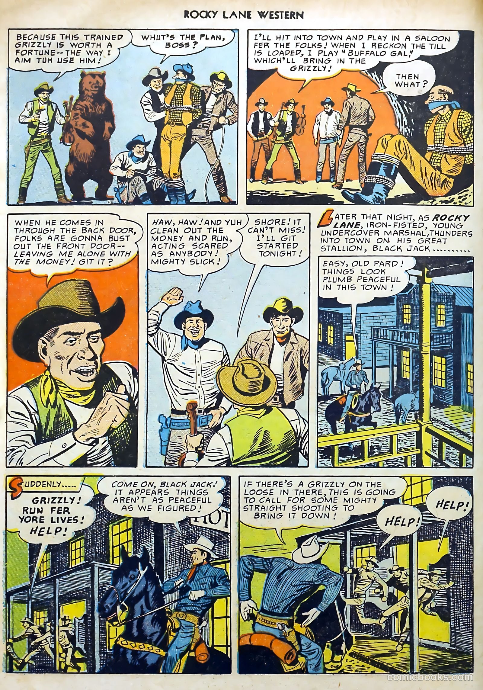 Rocky Lane Western #15 (1950) — page 6 of 52