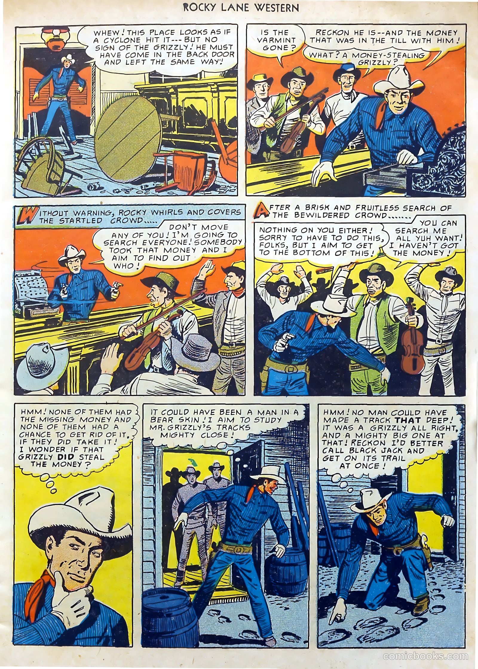 Rocky Lane Western #15 (1950) — page 7 of 52