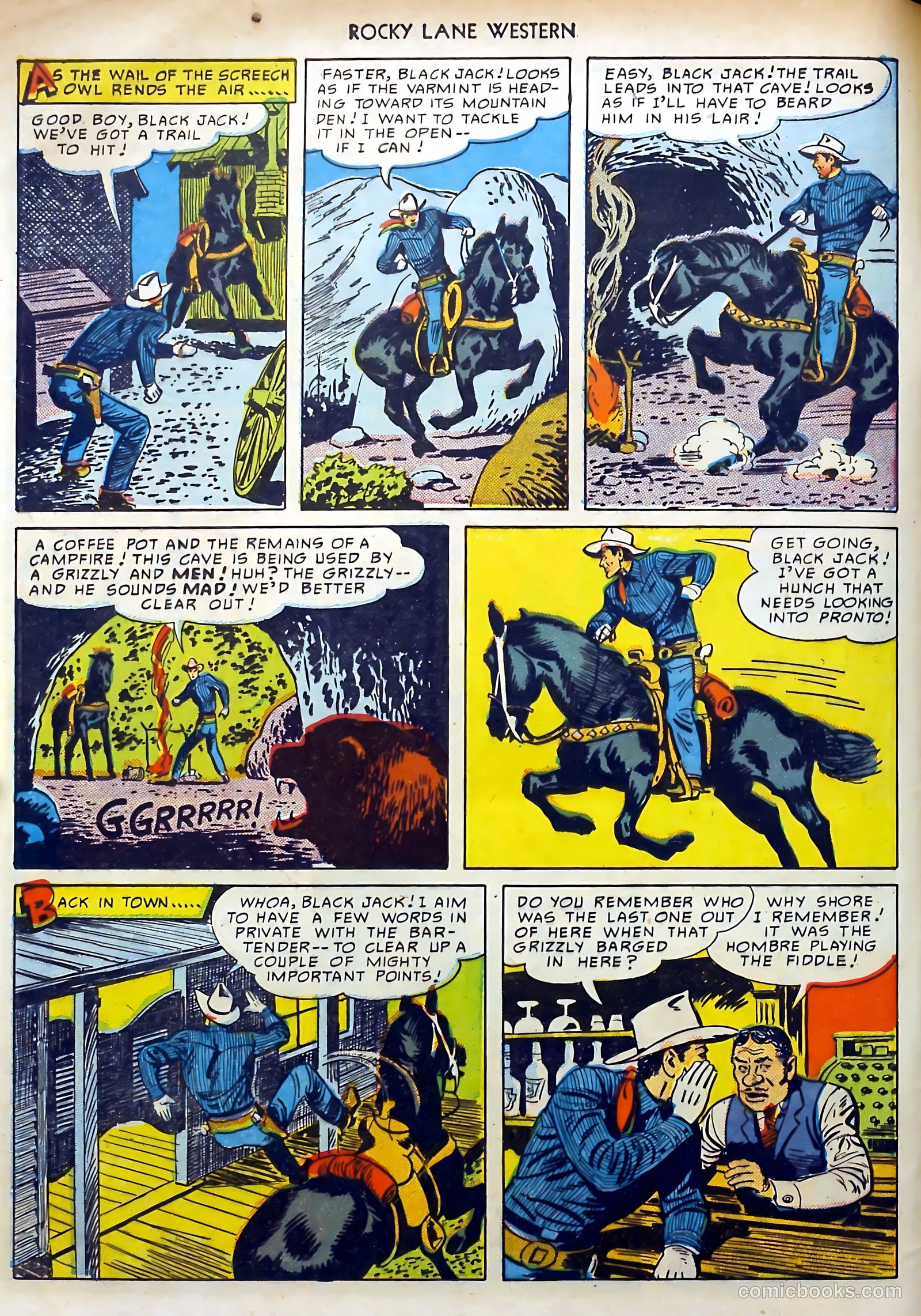 Rocky Lane Western #15 (1950) — page 8 of 52