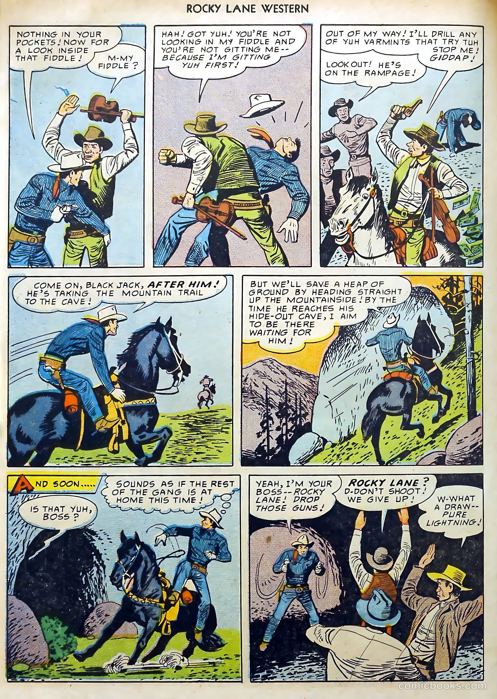 Rocky Lane Western #15 (1950) — page 10 of 52