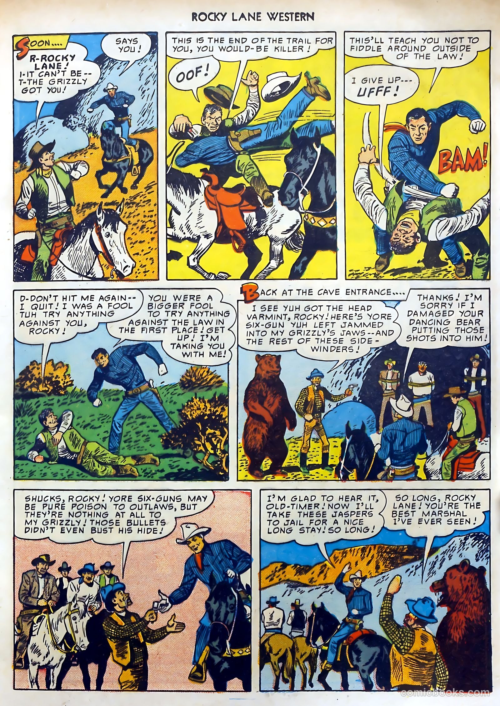 Rocky Lane Western #15 (1950) — page 13 of 52