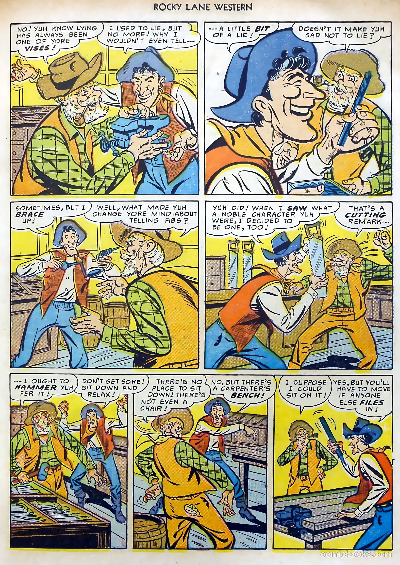 Rocky Lane Western #15 (1950) — page 15 of 52
