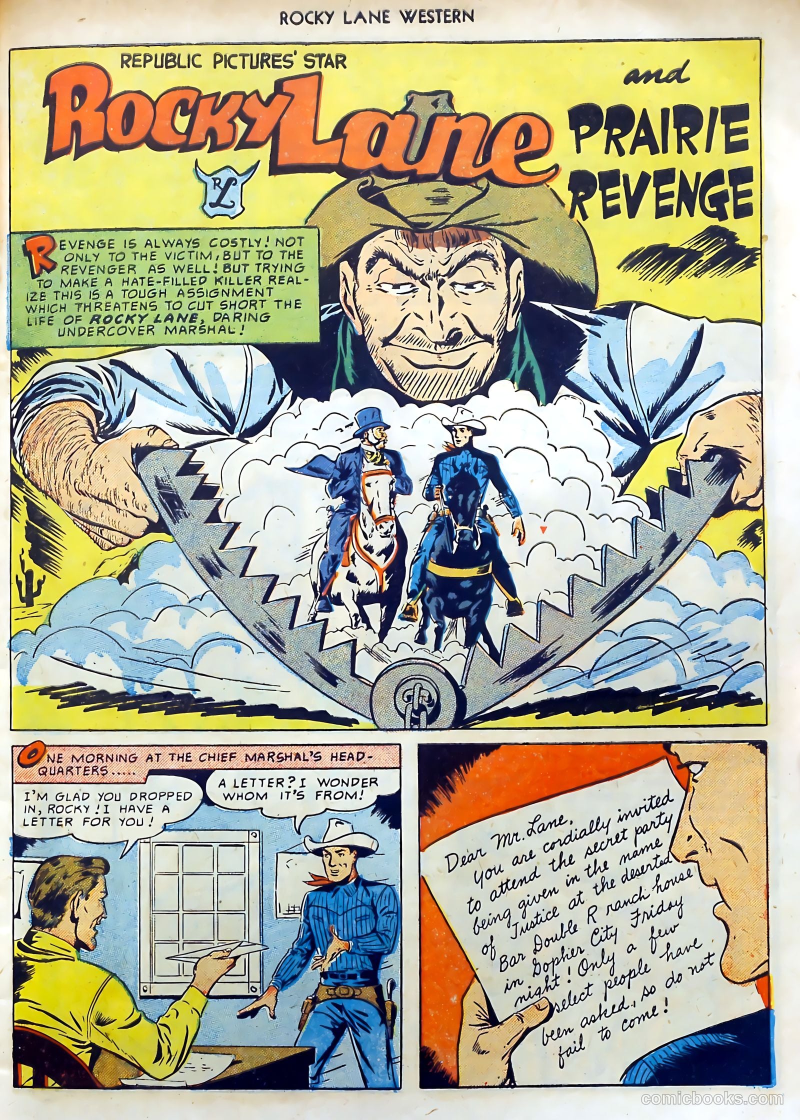 Rocky Lane Western #15 (1950) — page 19 of 52