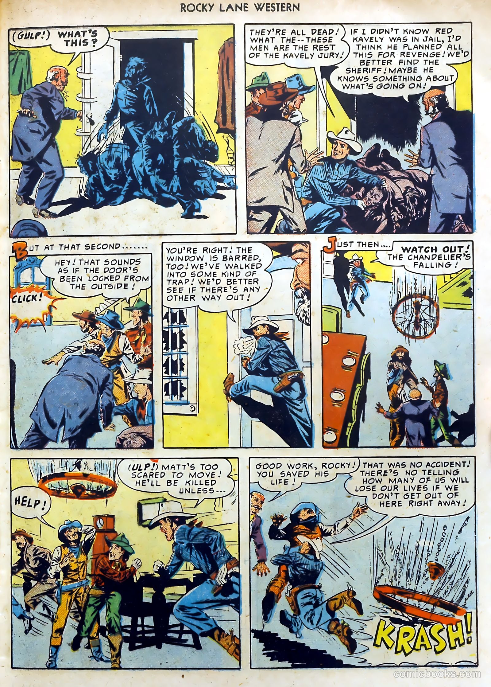 Rocky Lane Western #15 (1950) — page 21 of 52