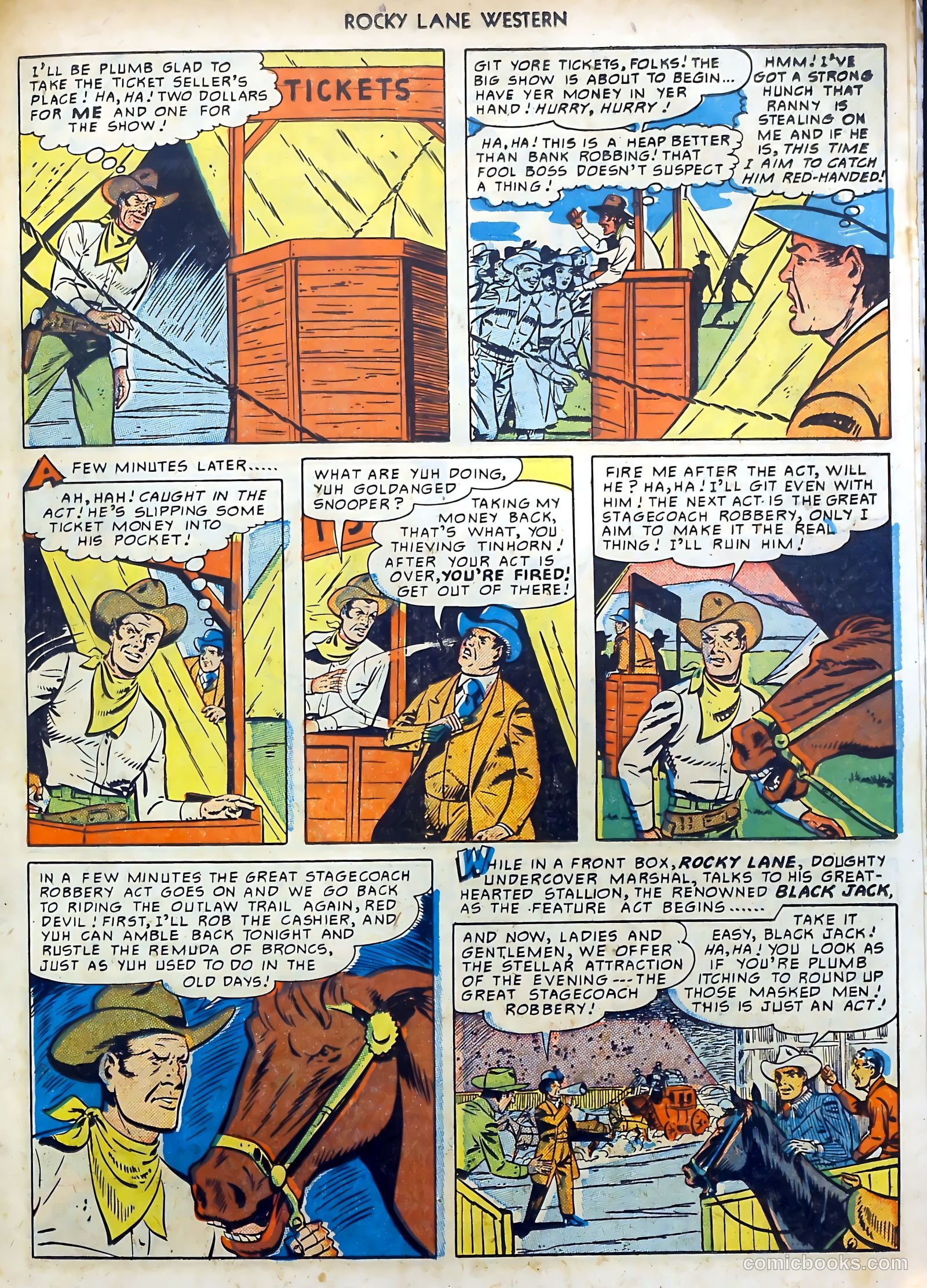 Rocky Lane Western #15 (1950) — page 27 of 52