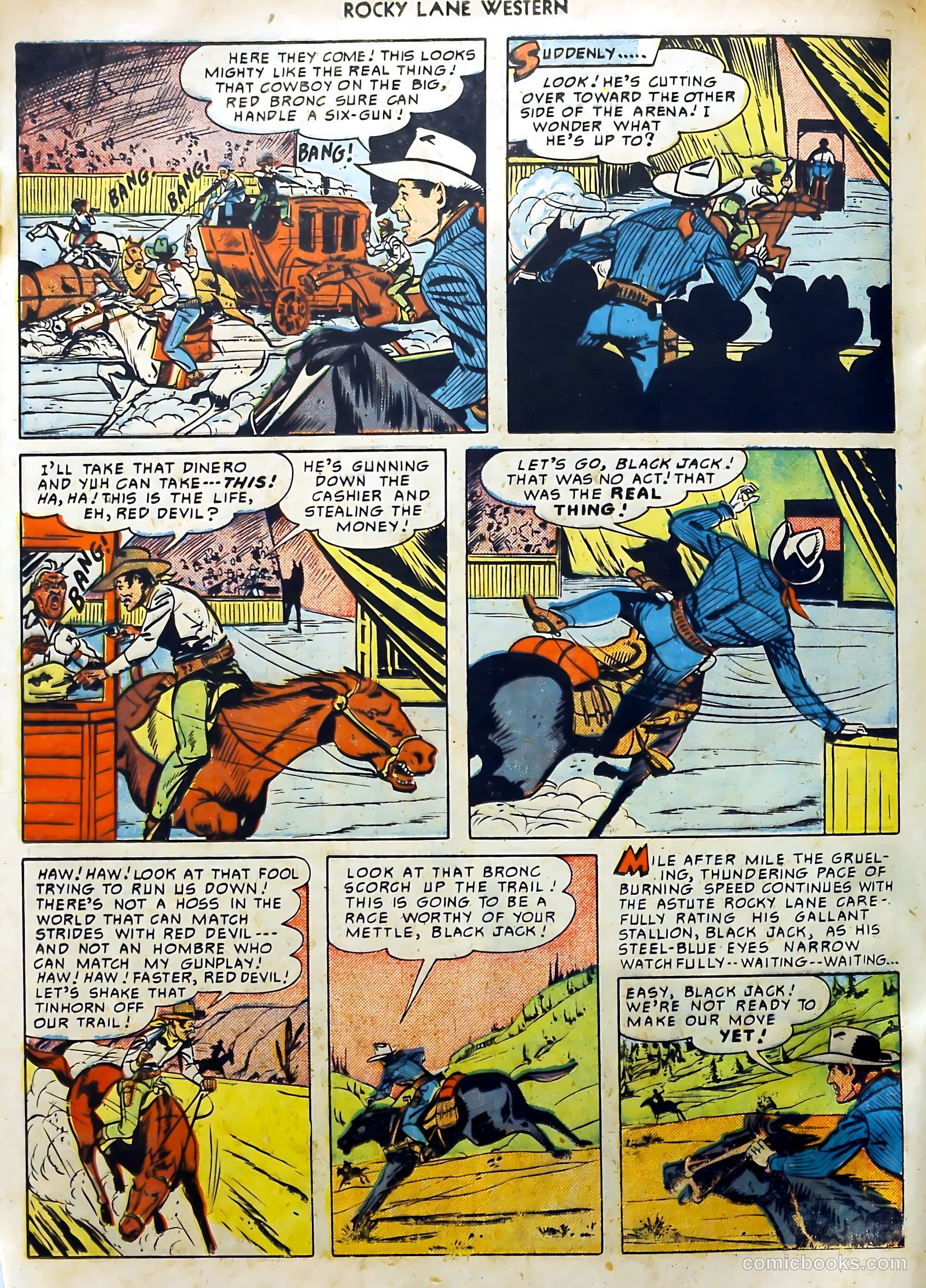 Rocky Lane Western #15 (1950) — page 28 of 52