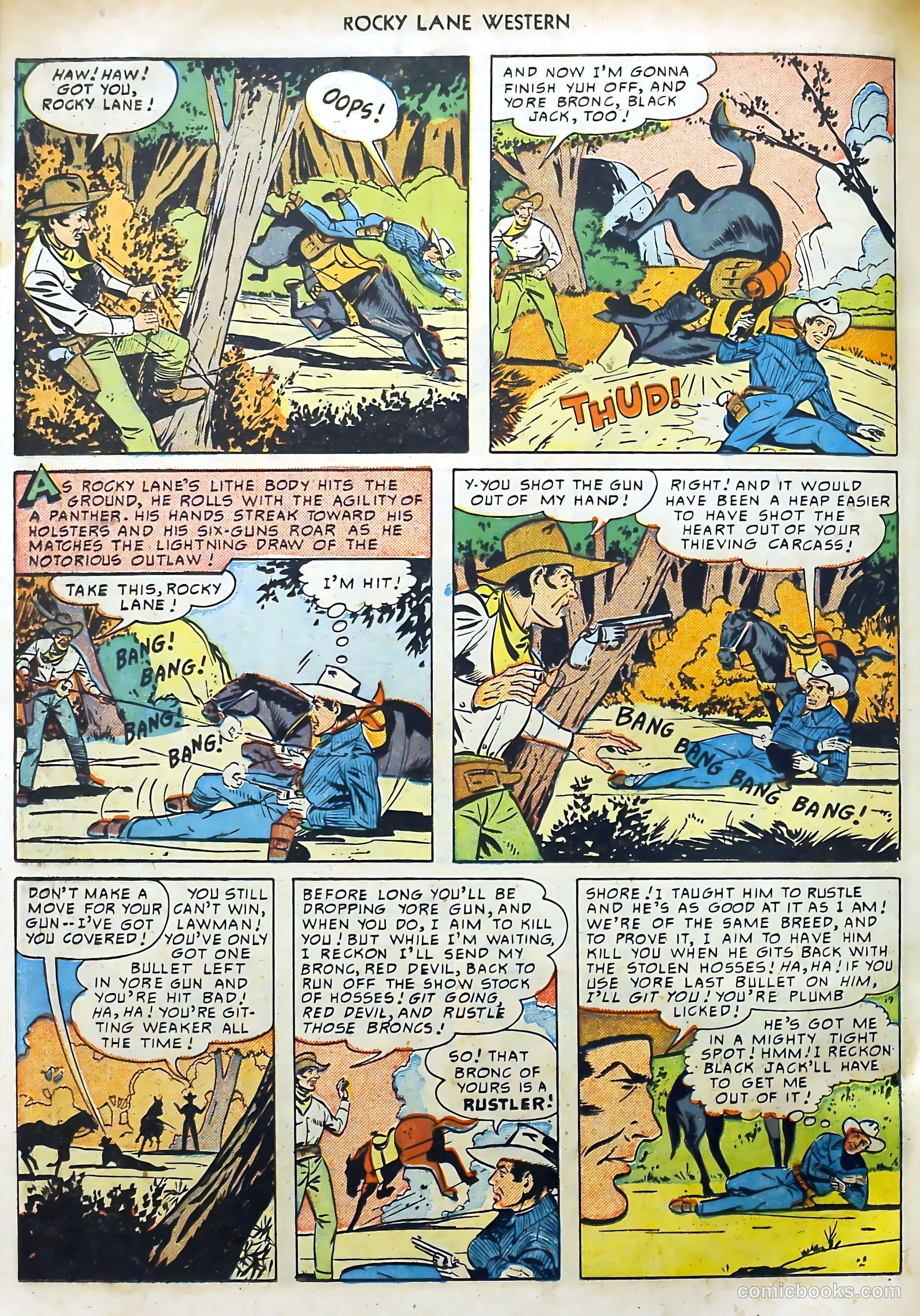 Rocky Lane Western #15 (1950) — page 30 of 52