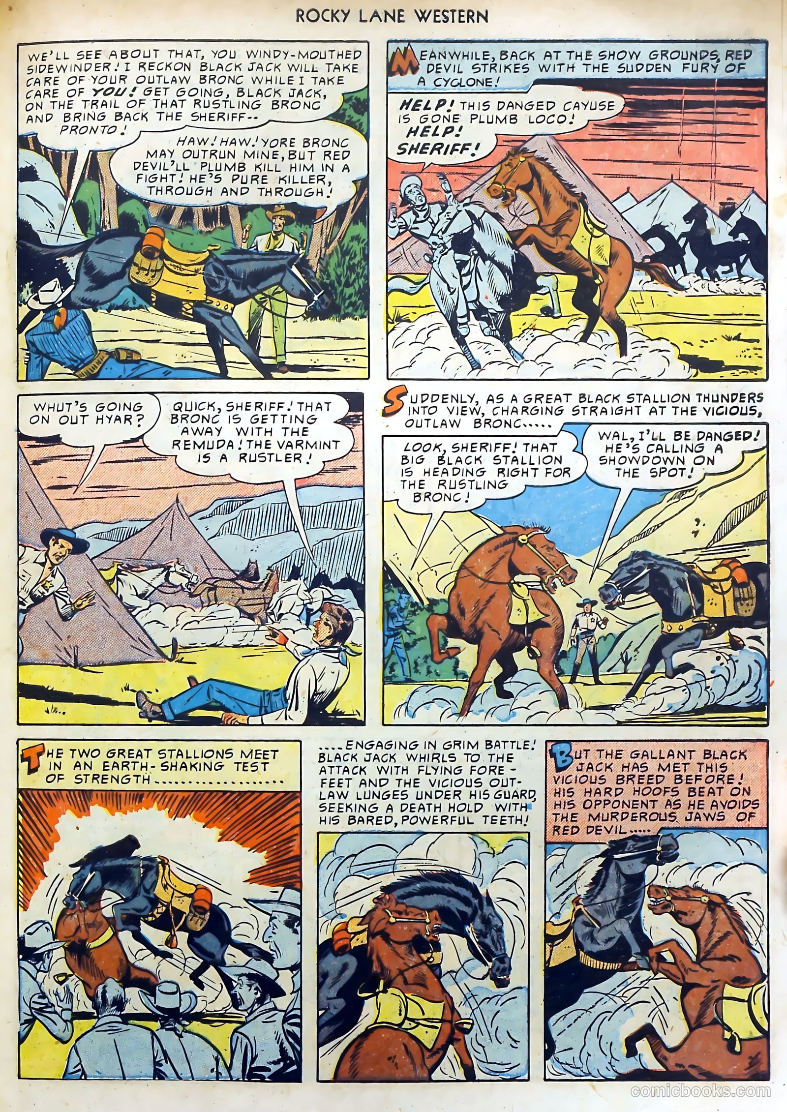 Rocky Lane Western #15 (1950) — page 31 of 52