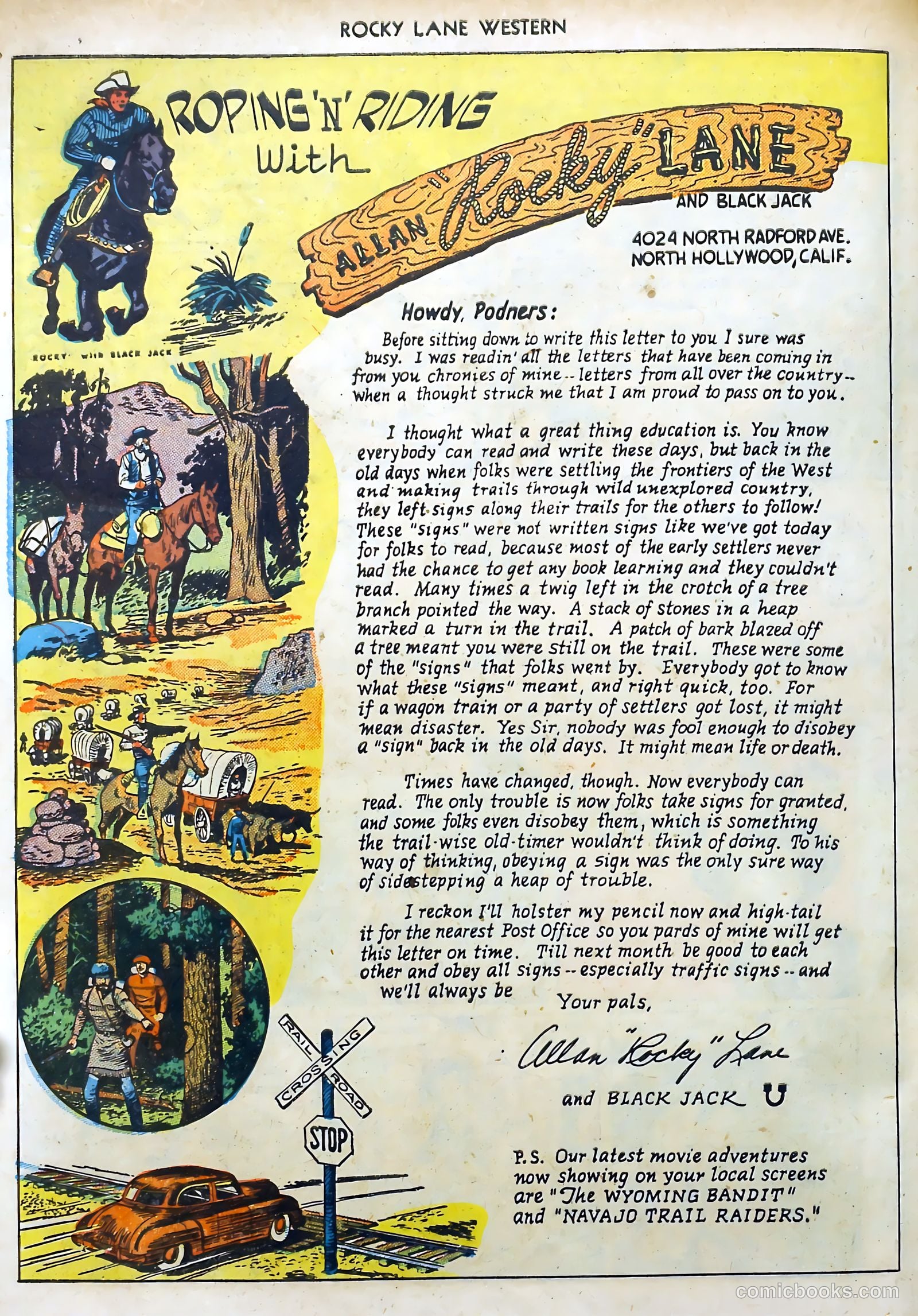 Rocky Lane Western #15 (1950) — page 34 of 52
